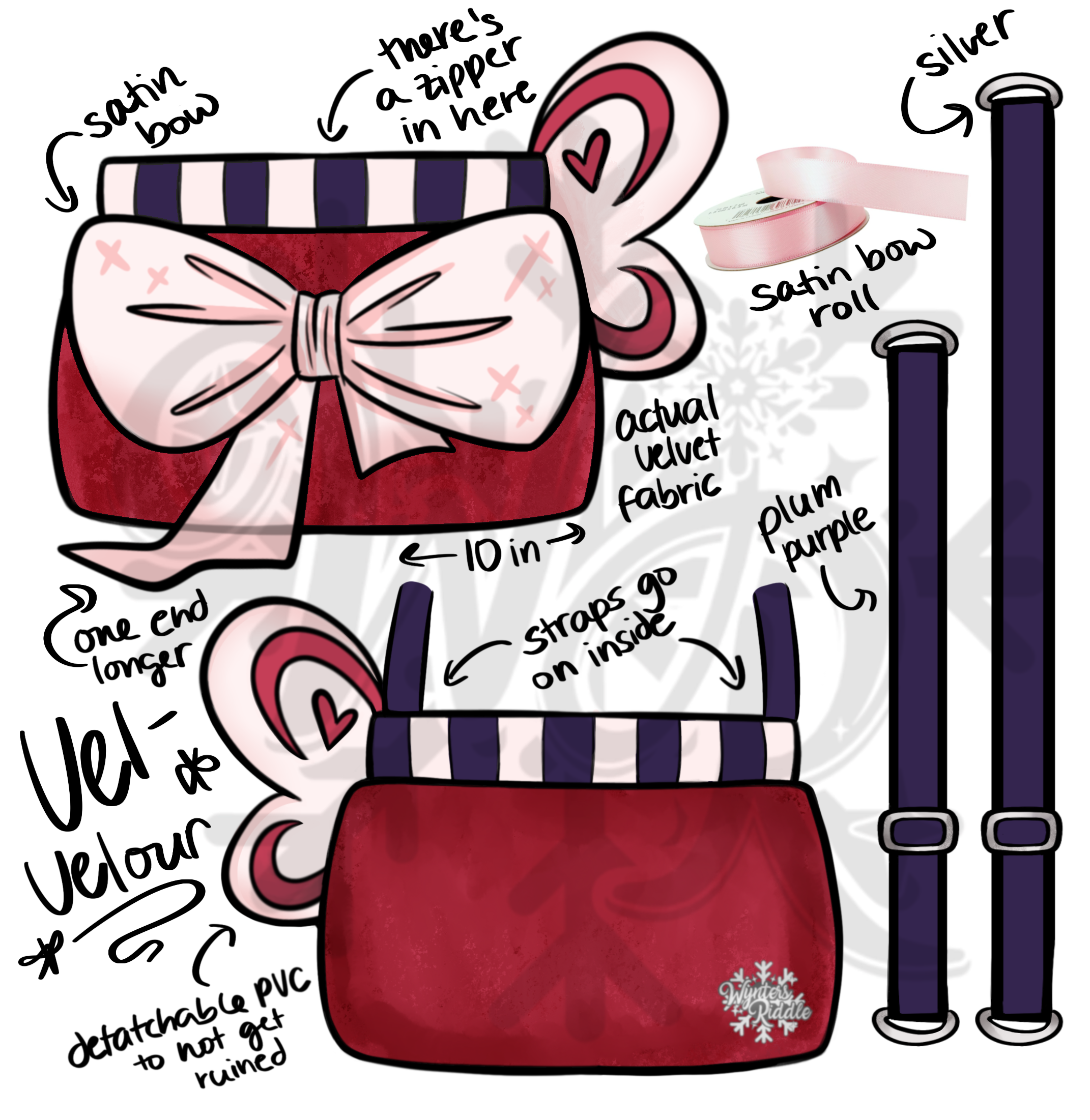 Vel-velour Purse EXCLUSIVE Tier