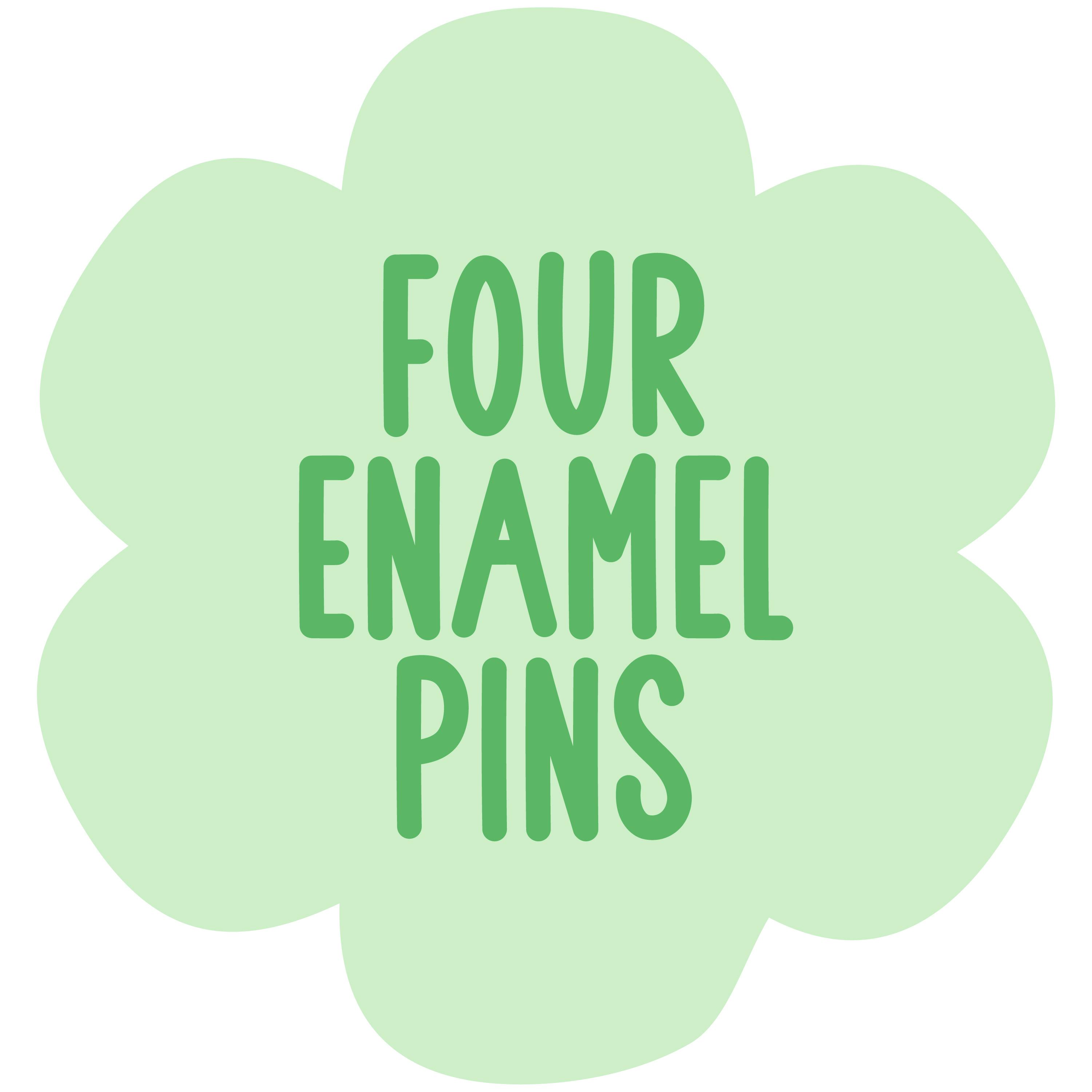 4 Enamel Pins