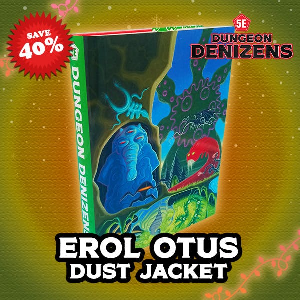 Dust jacket, Dungeon Denizens 5E, Erol Otus art