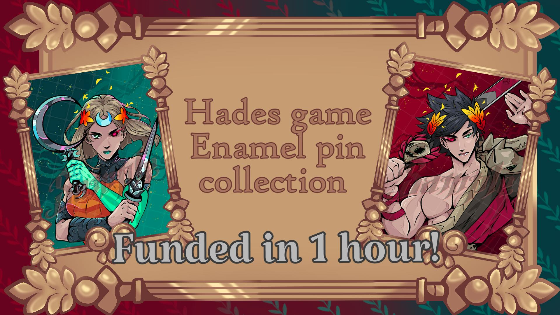 Hades game enamel pin collection