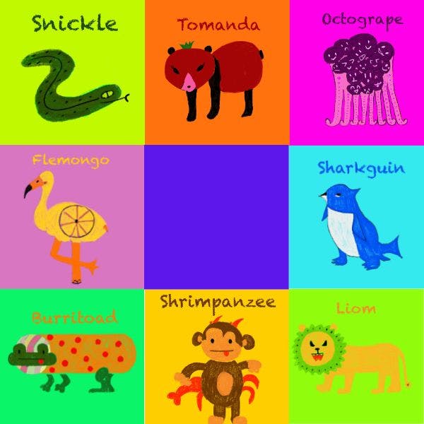 1x Mash-Up Friends Sticker Sheet