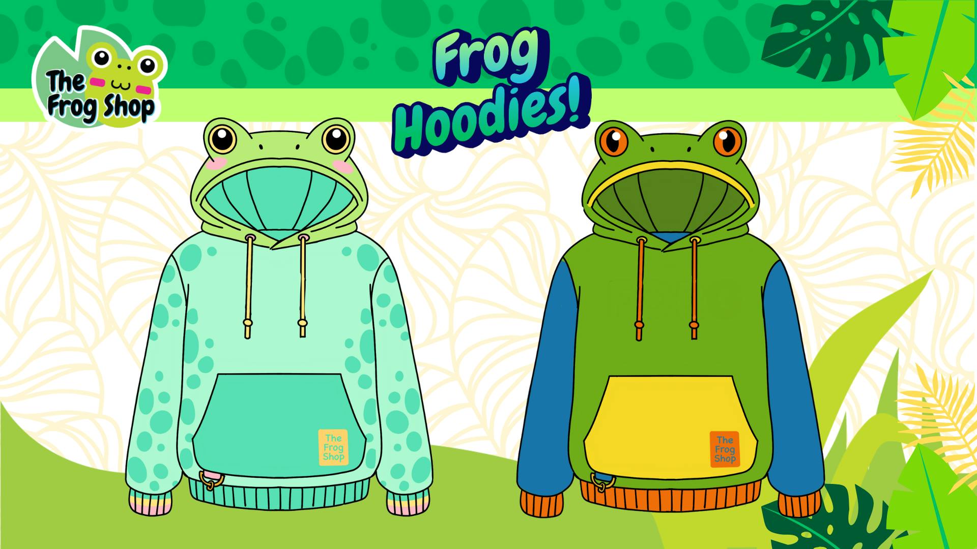 Figural Frog Hoodies: Inspired by your favorite frog species