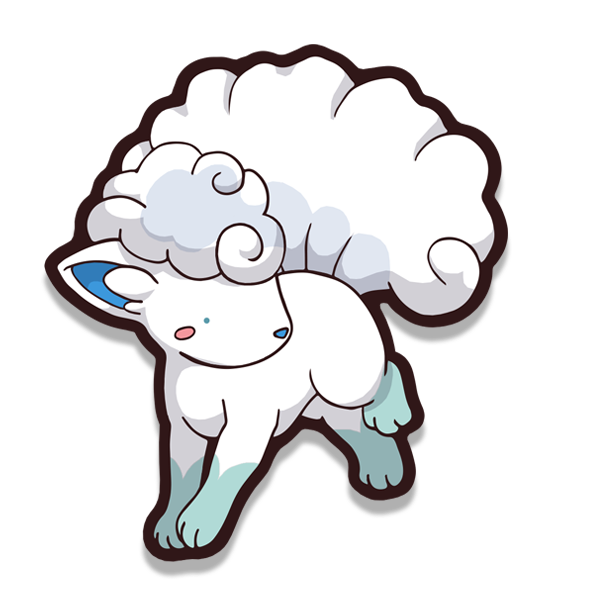 Snow fox sticker