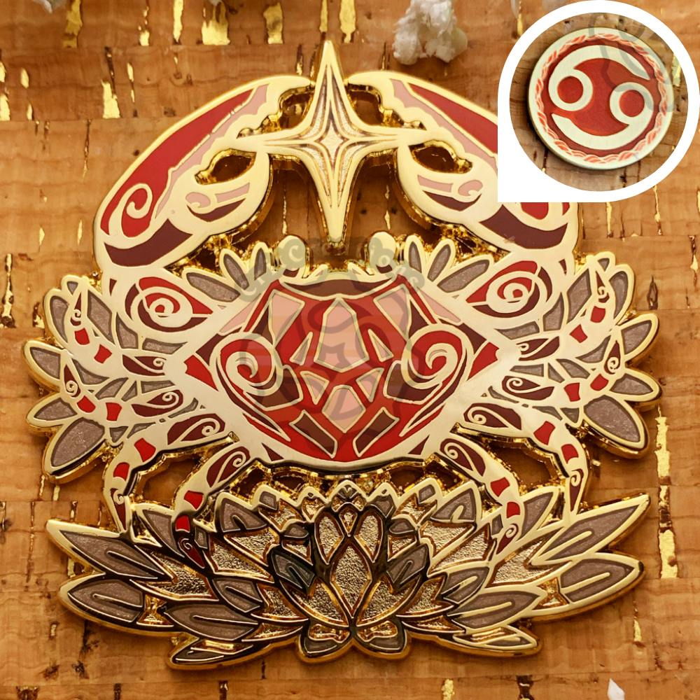 Celestial Coronation: Zodiac Jul Ruby Cancer Set