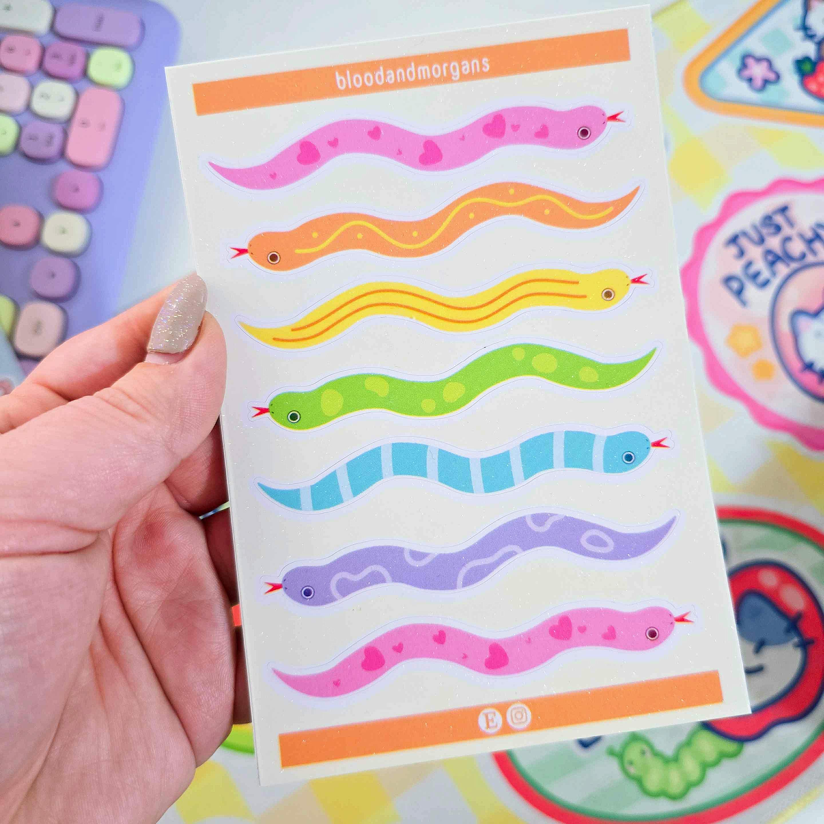 SNAKE STICKER SHEET