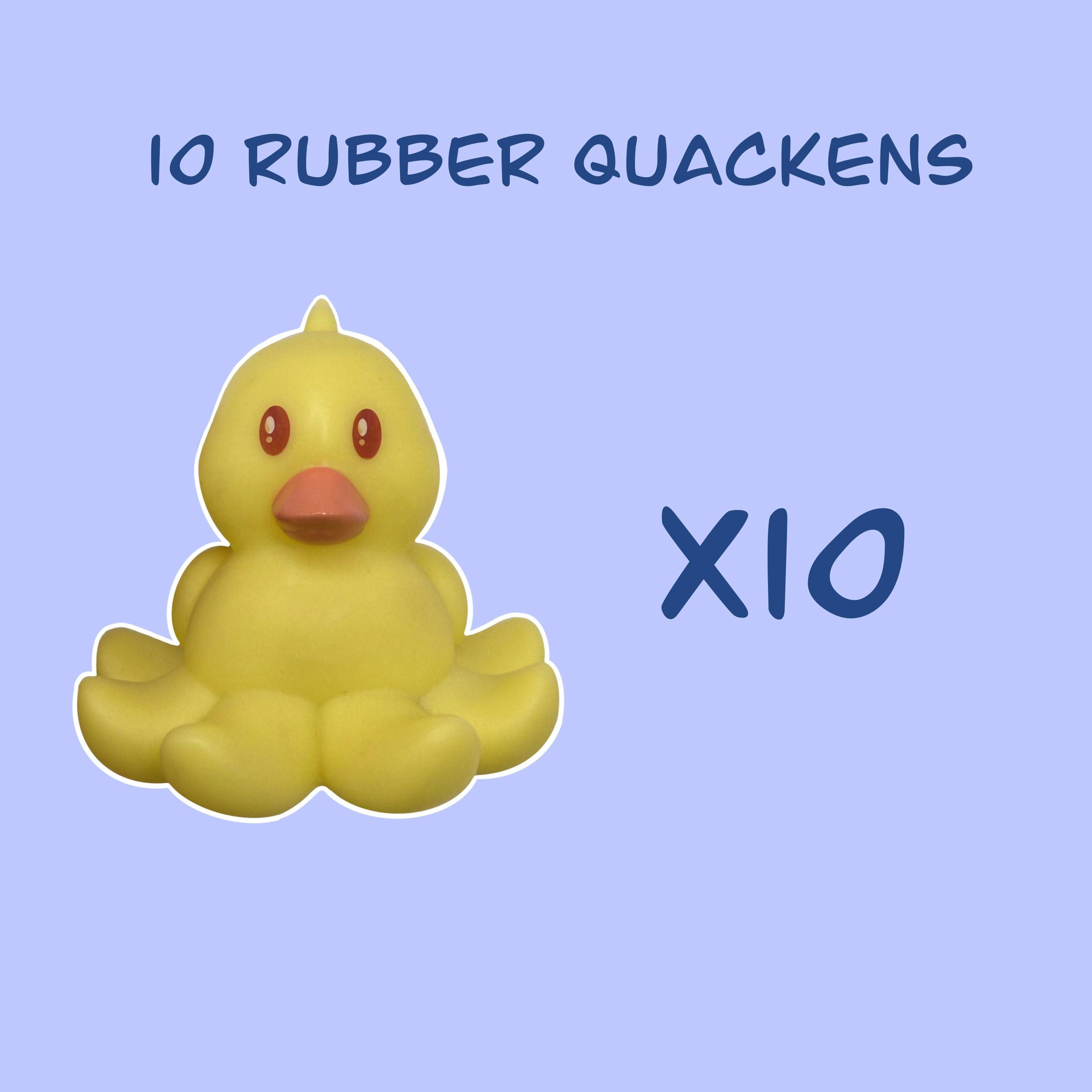10 Rubber Quackens 