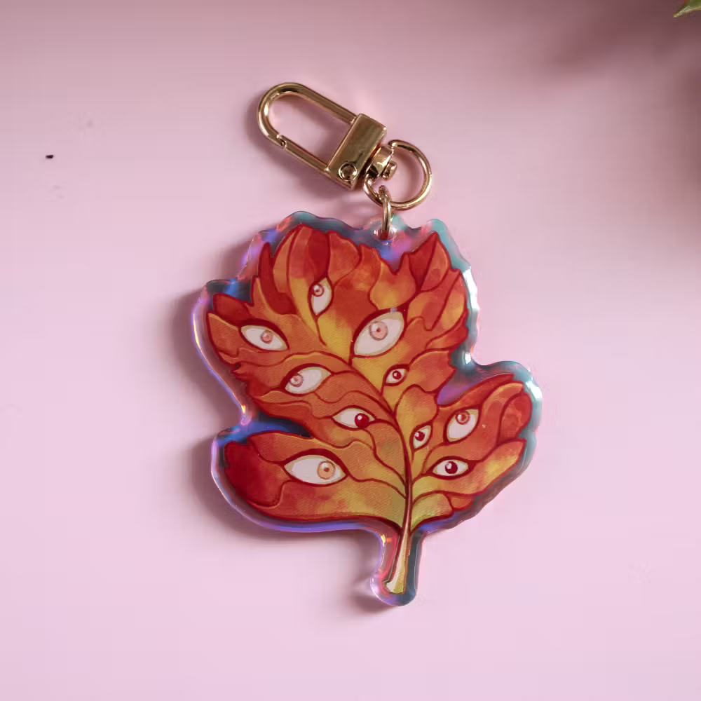 Last one: Hawthorn leaf charm