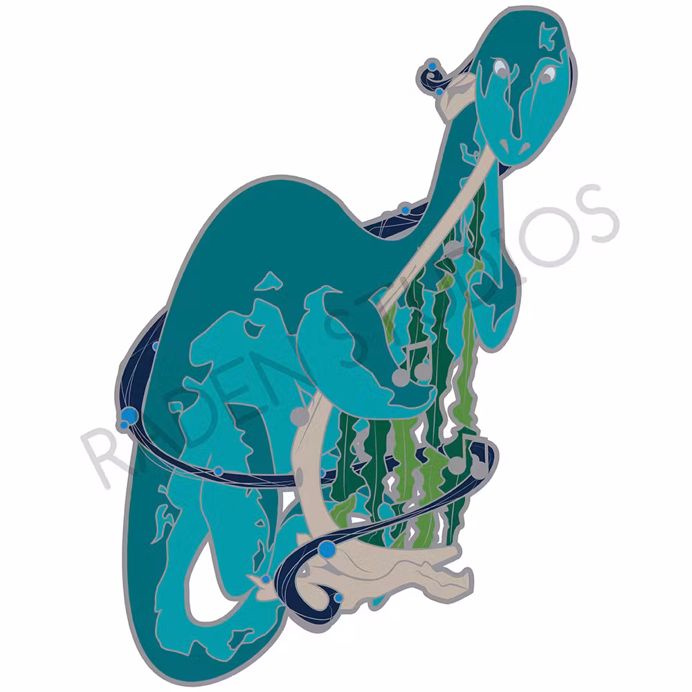 Mythical Bard Series - Loch Monster Bard (A-GRADE PIN)