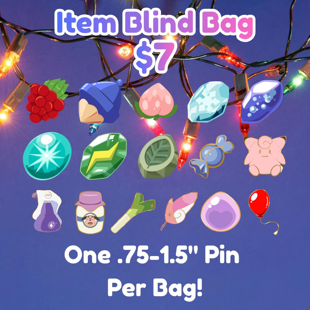 Item Pin Blind Bag
