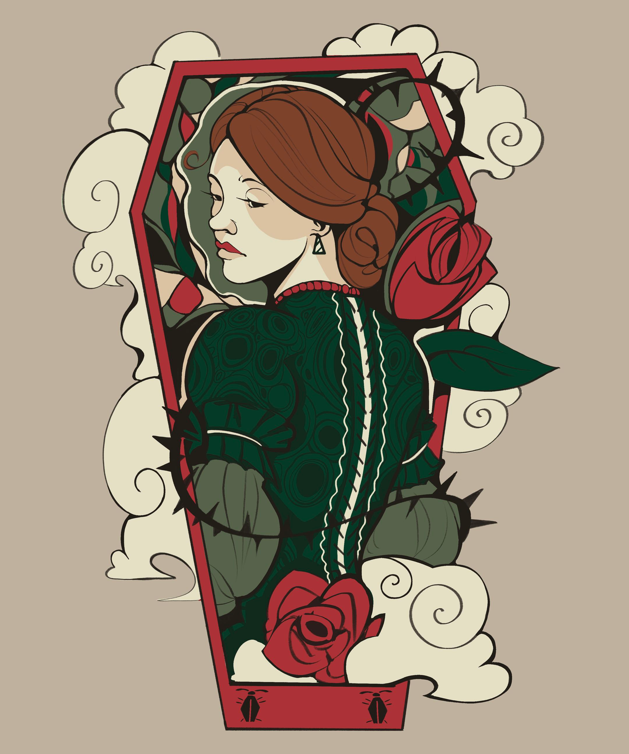 Elizabeth Portrait by Boxes
