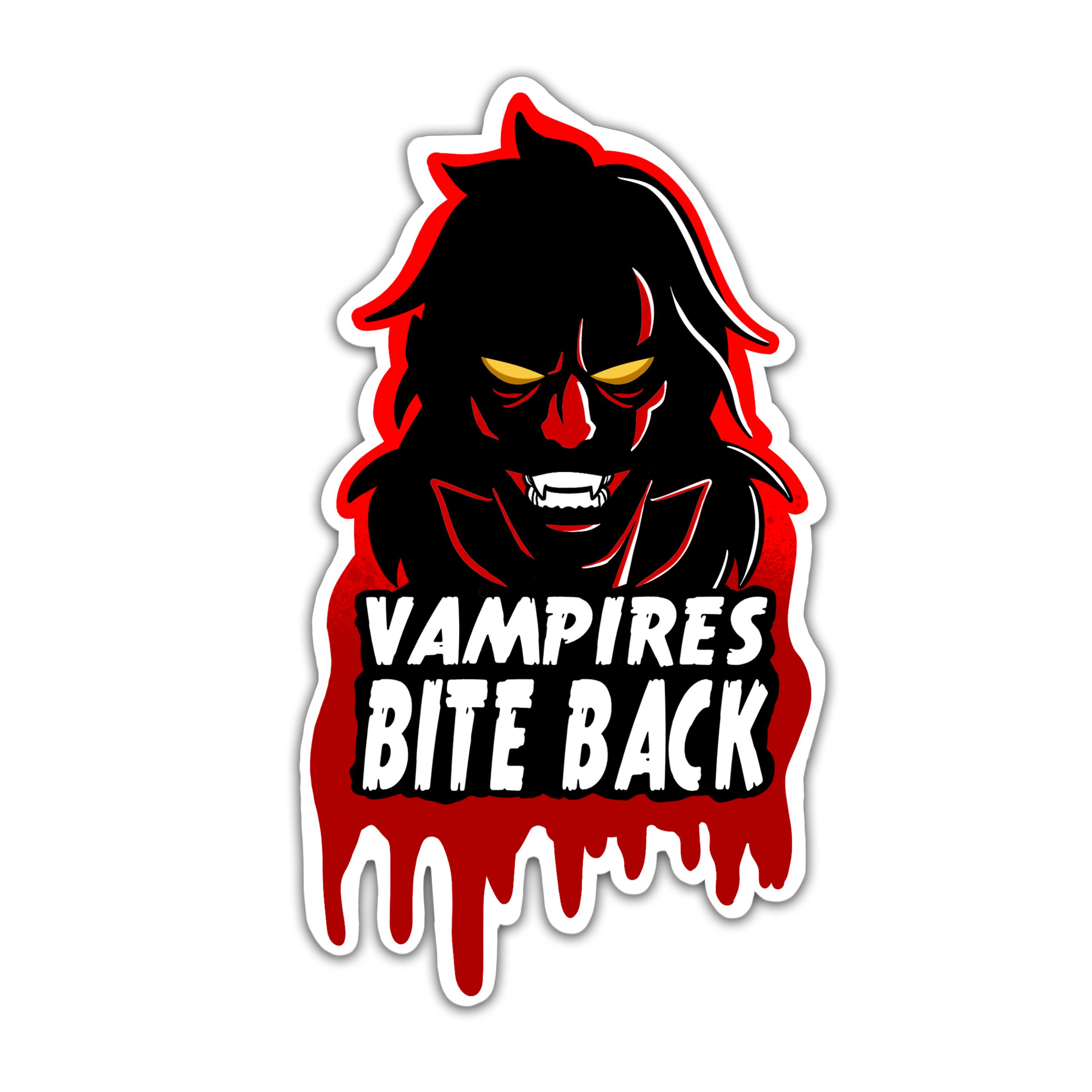 "Vampires Bite Back" 3" Sticker