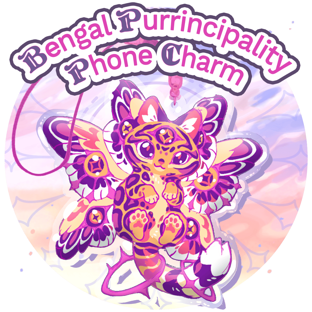 Bengal Purrincipality Phone Charm