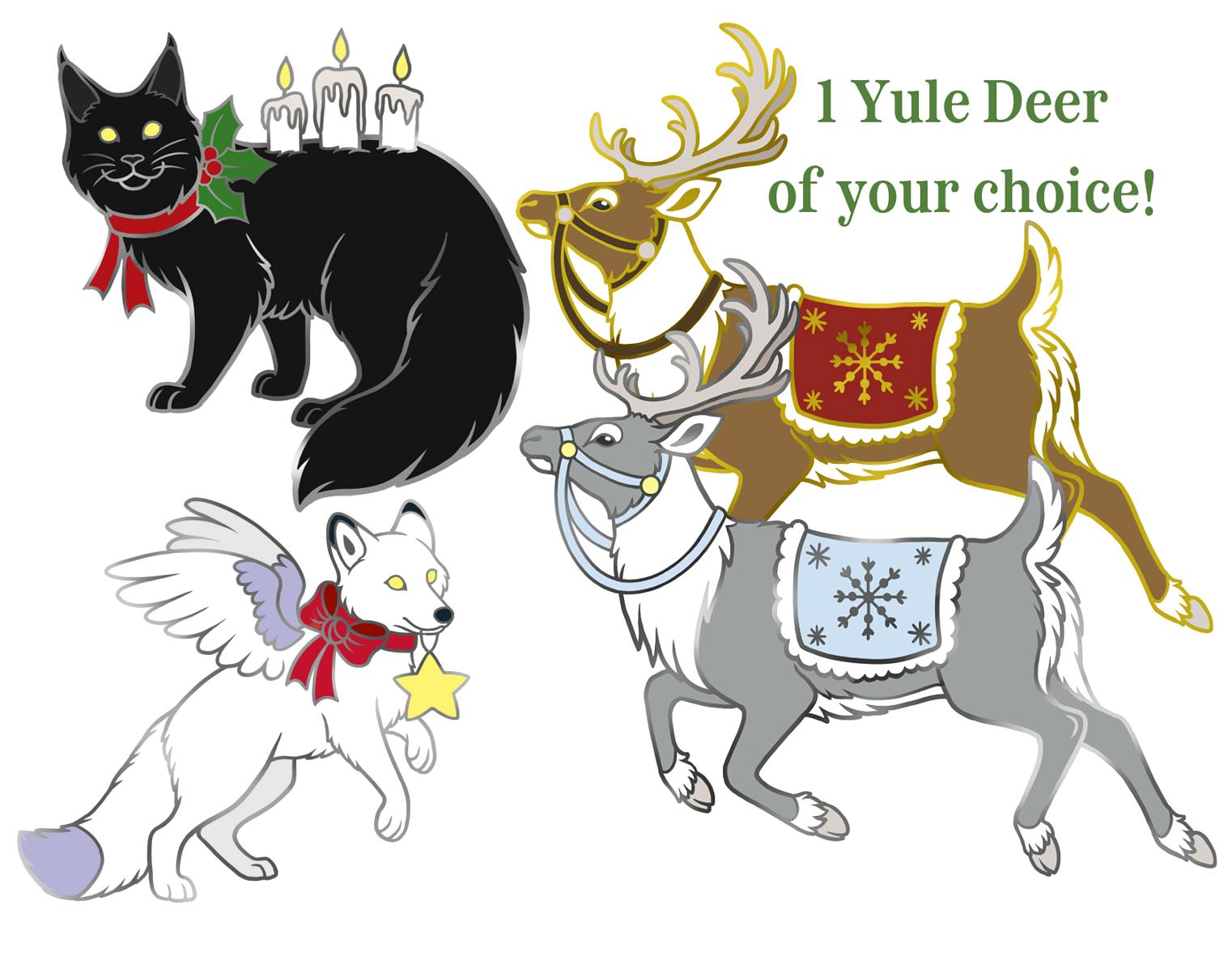 3 Yule Pins