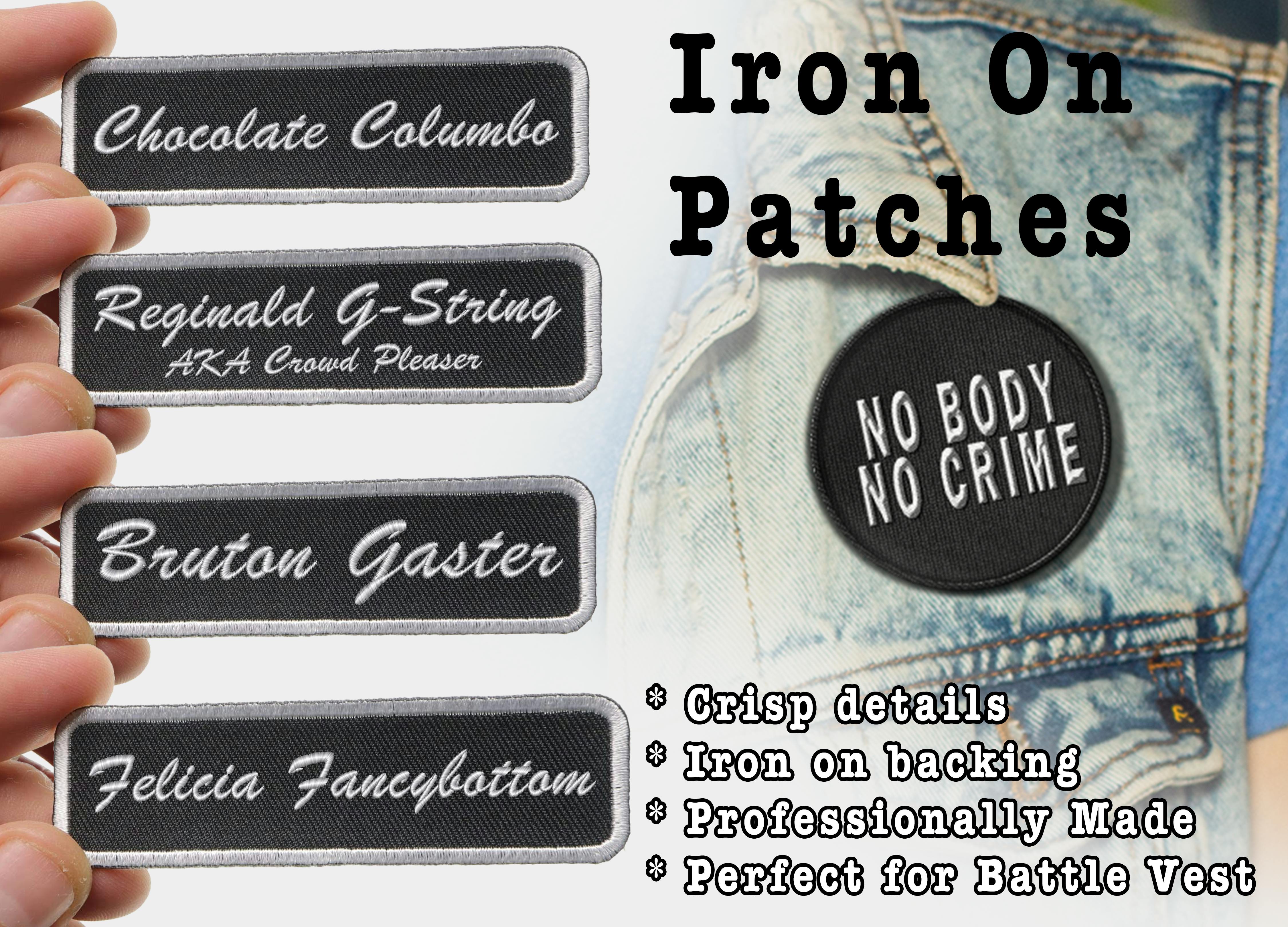 Iron on embroidered patch 