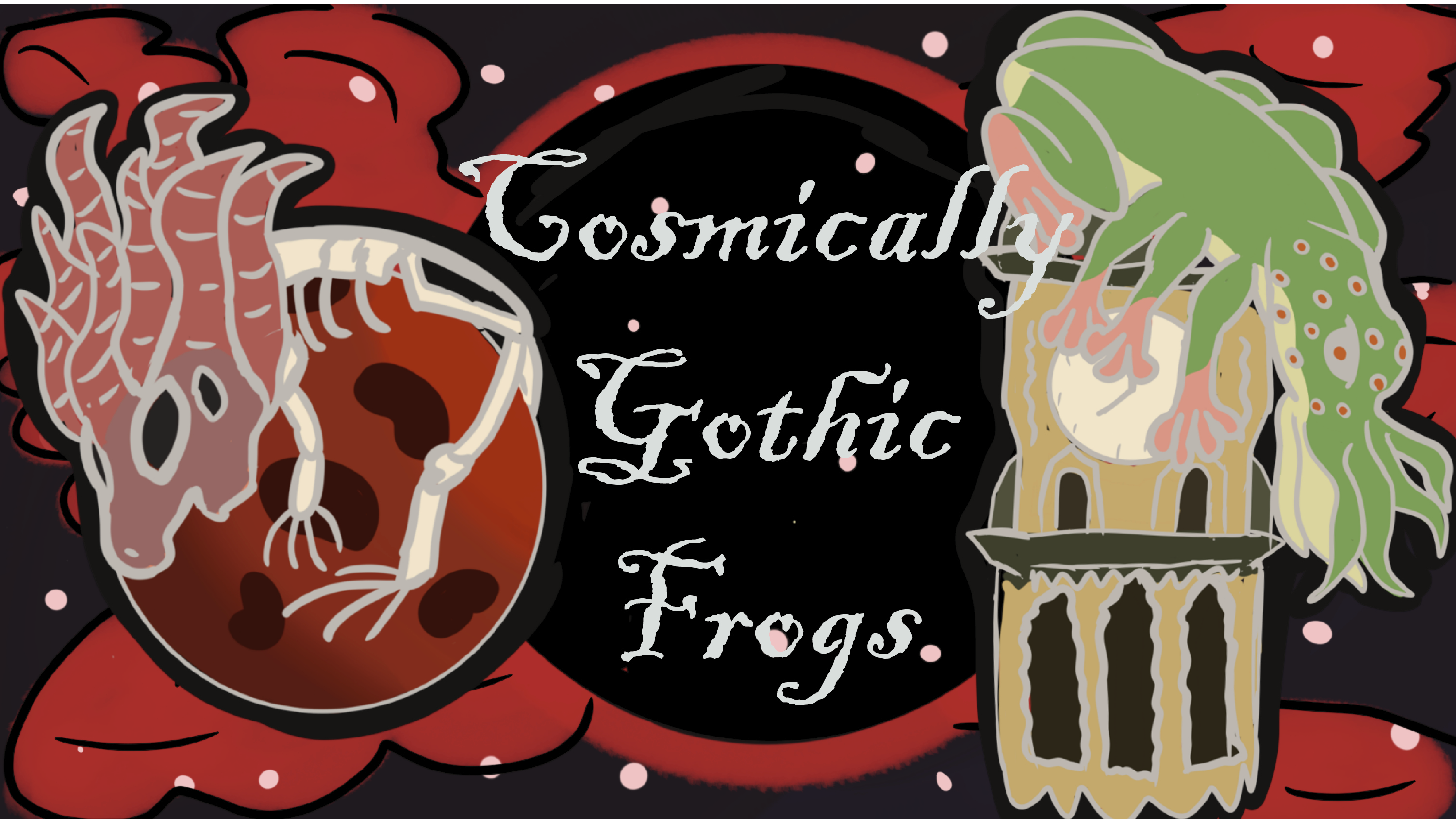 Cosmically Goth Frogs - Enamel Pins