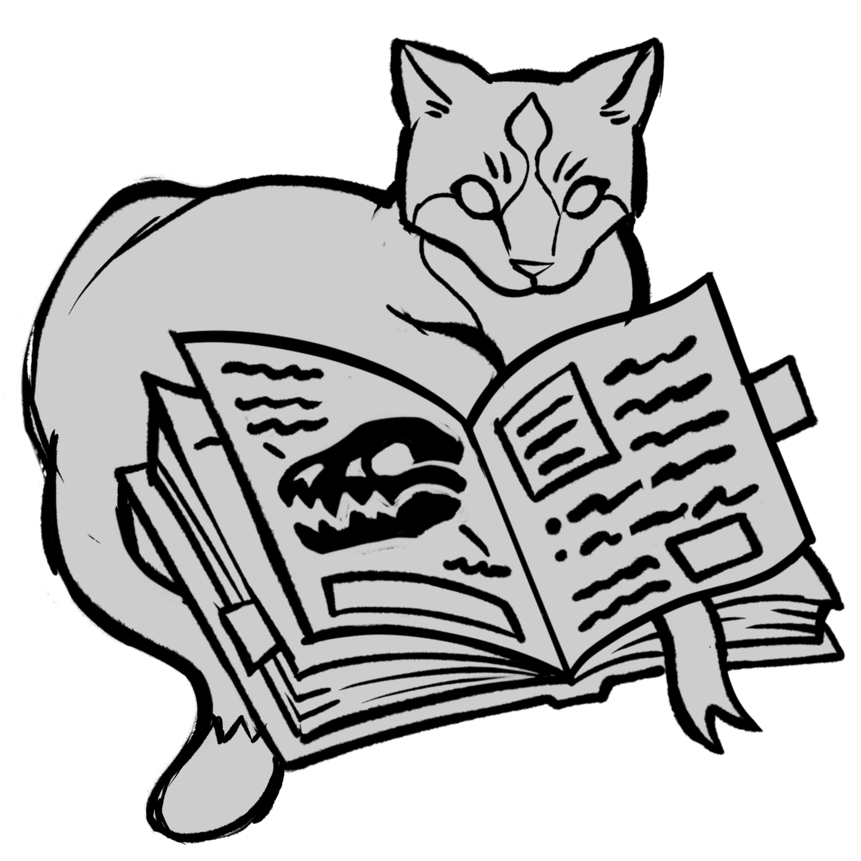 The town librarian, accompanied by your feline "research assistant".