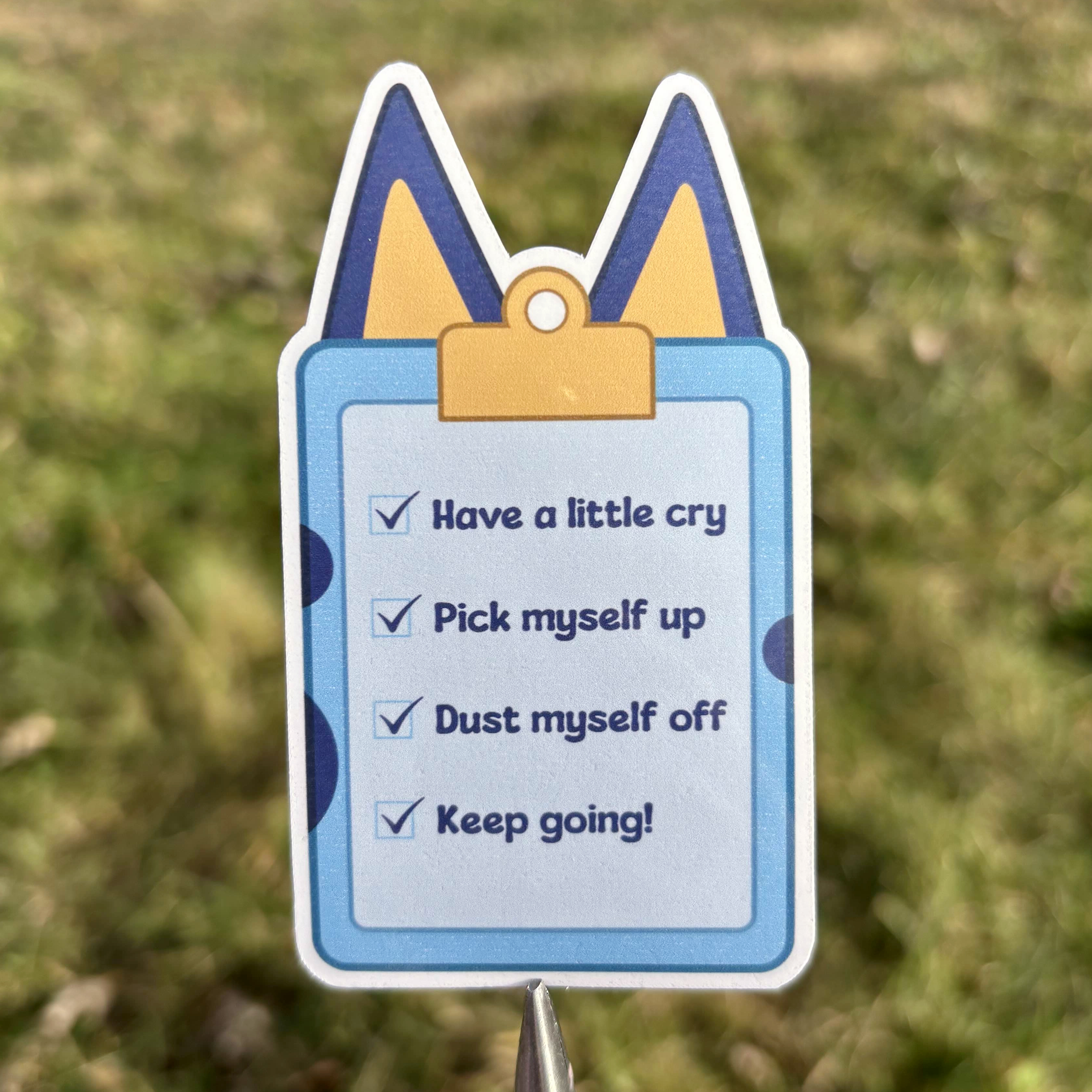 STICKER: Bluey Checklist