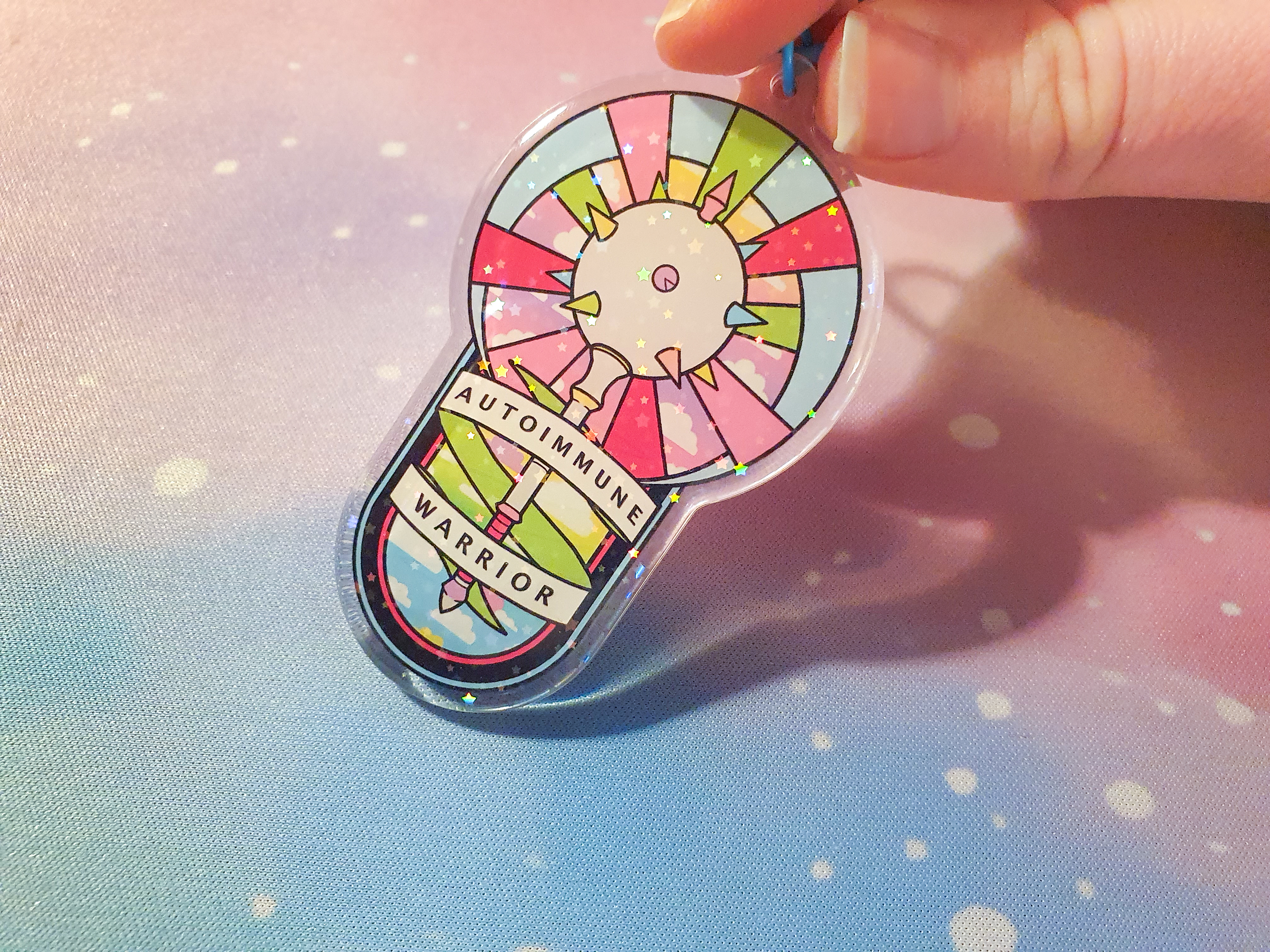 Autoimmune Warrior keychain