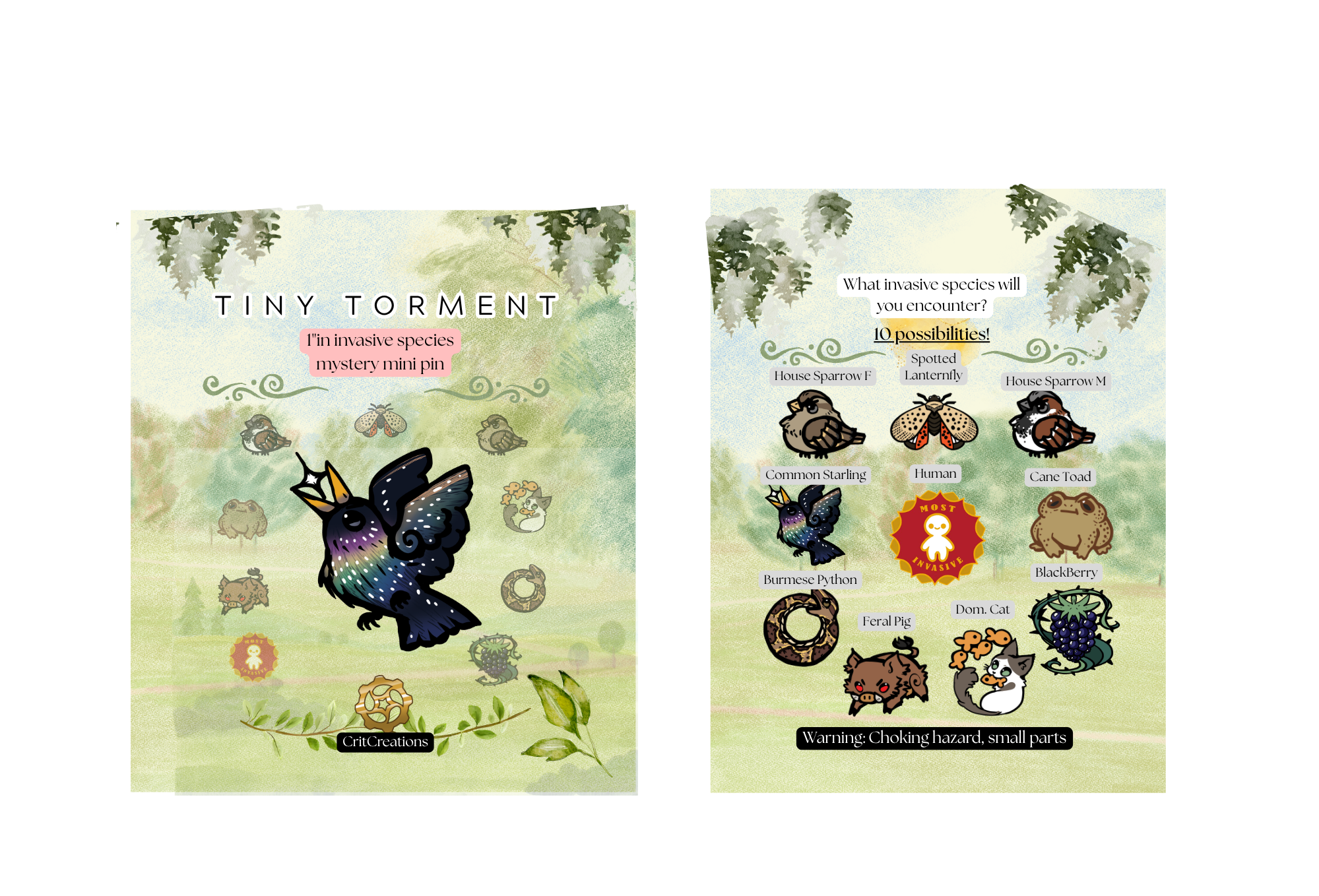 Tiny Torment 1in MIni Pin Blind Bag