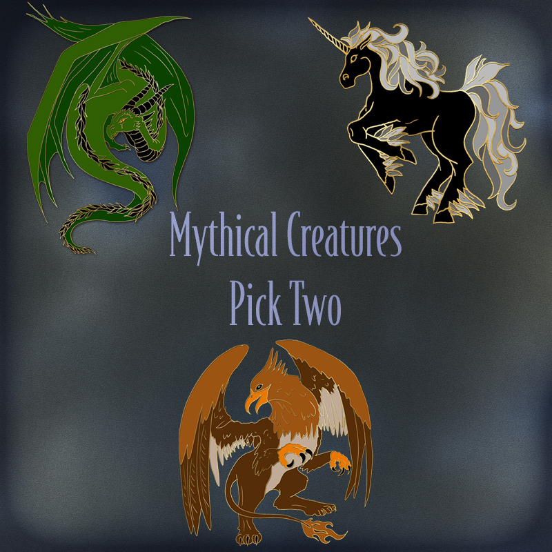Mythical Creatures - You Choose - 2 pins