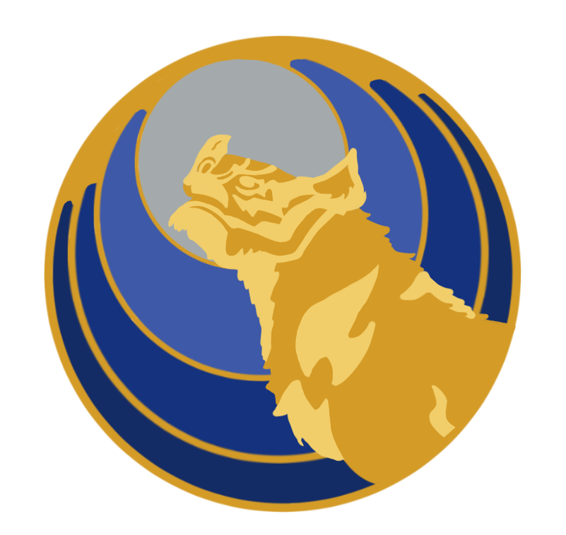 B GRADE - Warframe  inspired 3D Gold kubrow 