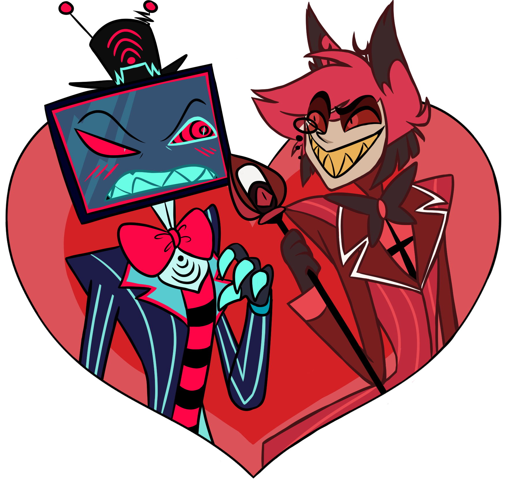 Alastor X Vox standee
