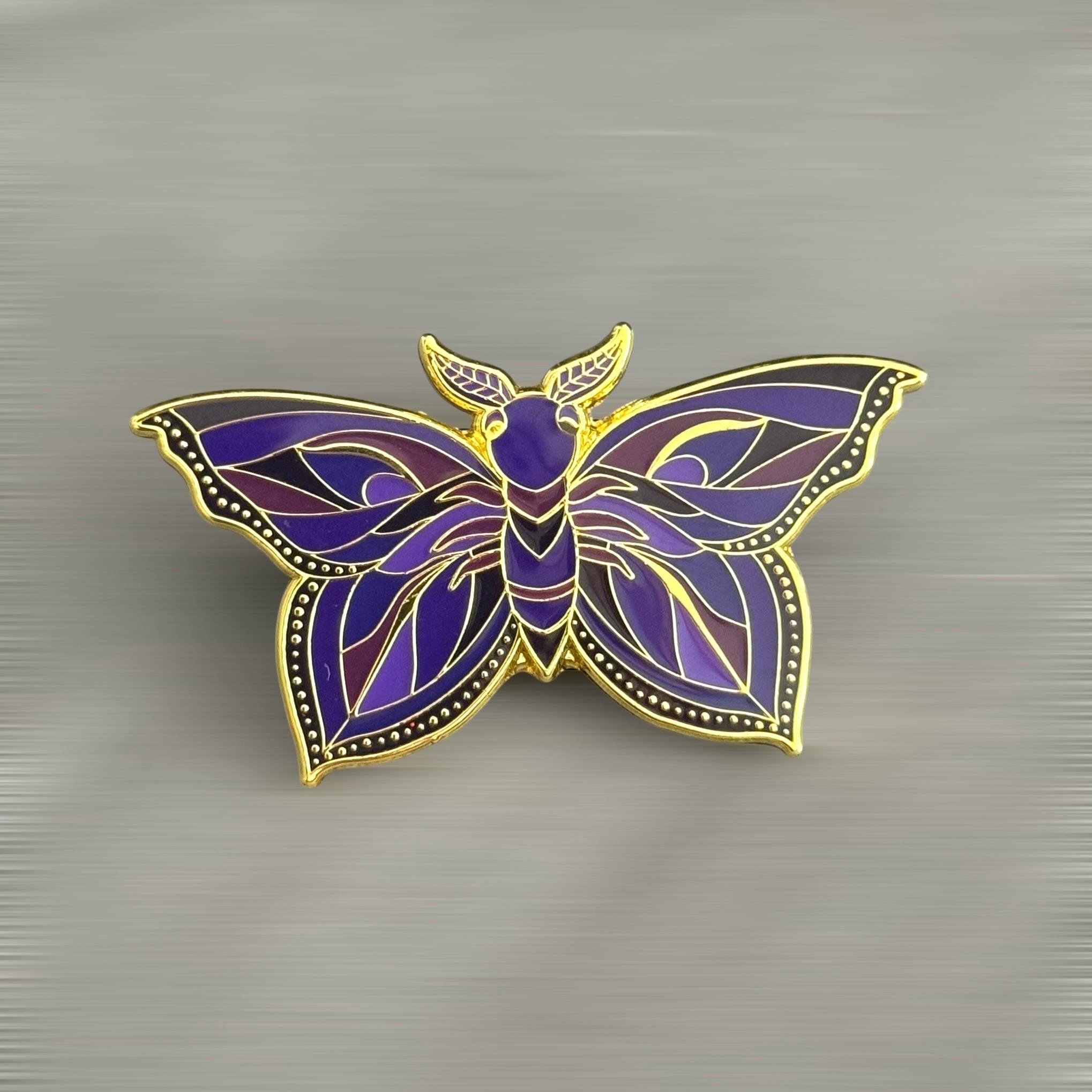 Violet Flutter Pin