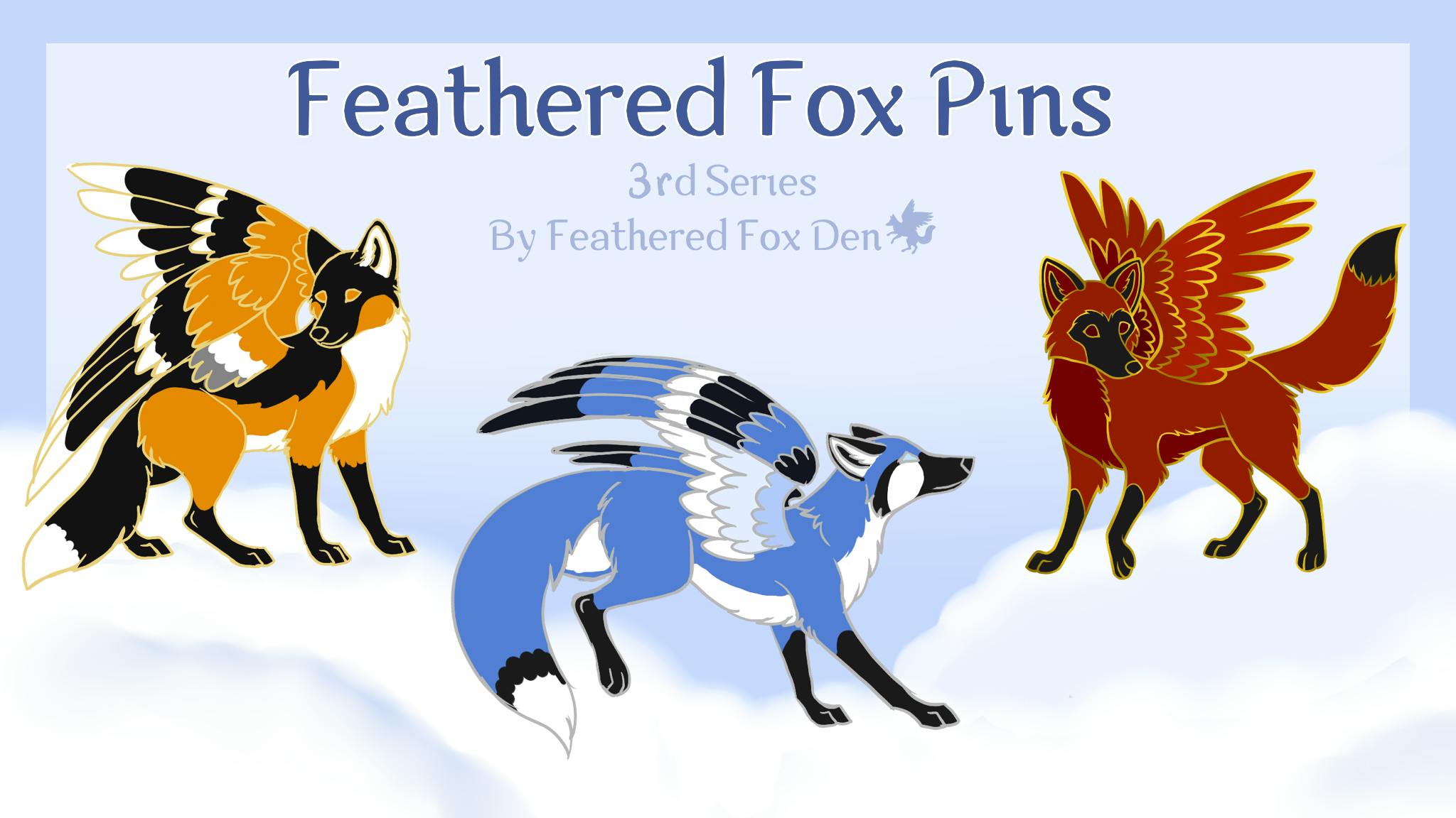 Feathered Fox Pins Series 3