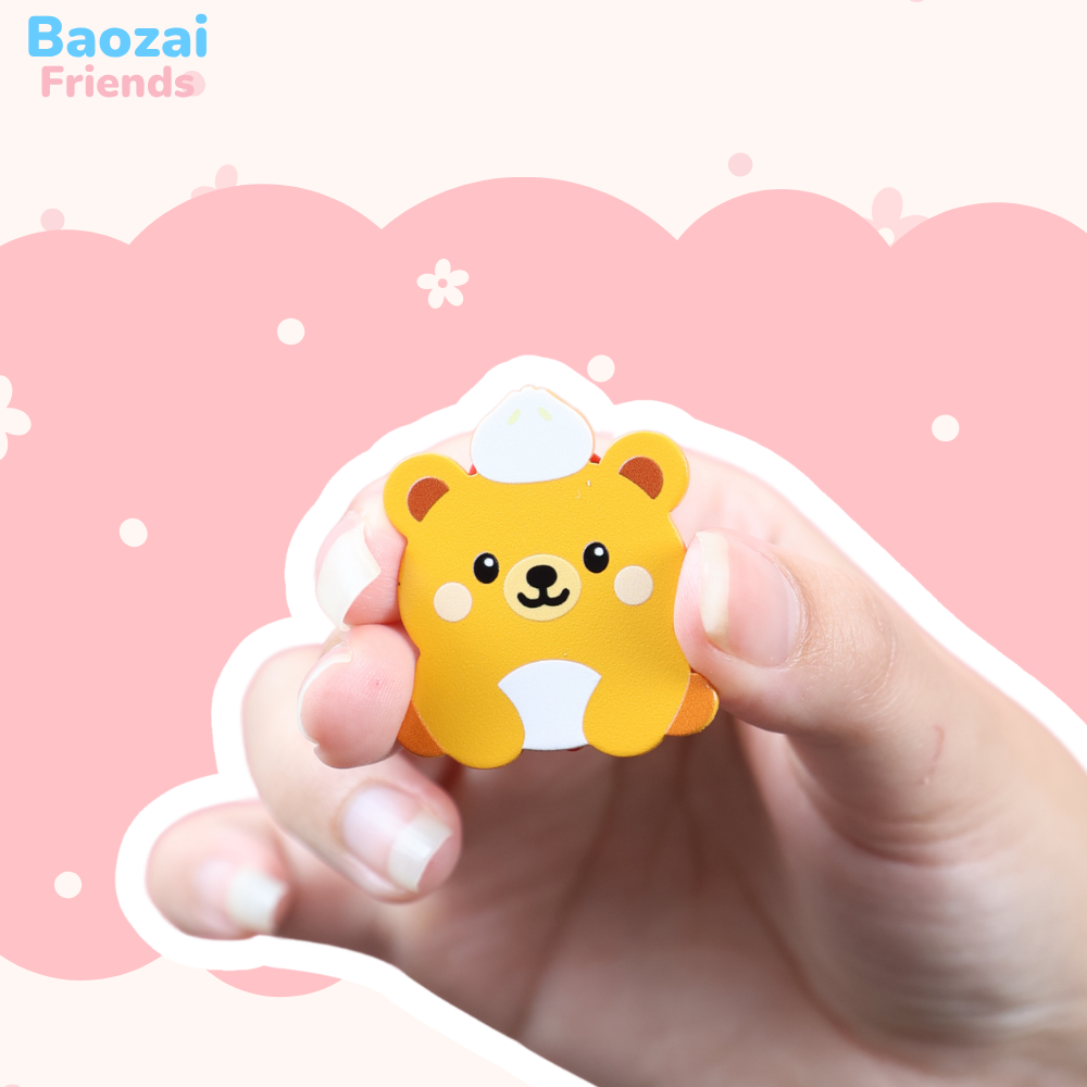Bobo the Bao Bear - Soft Dyed Enamel Pin (1.5")