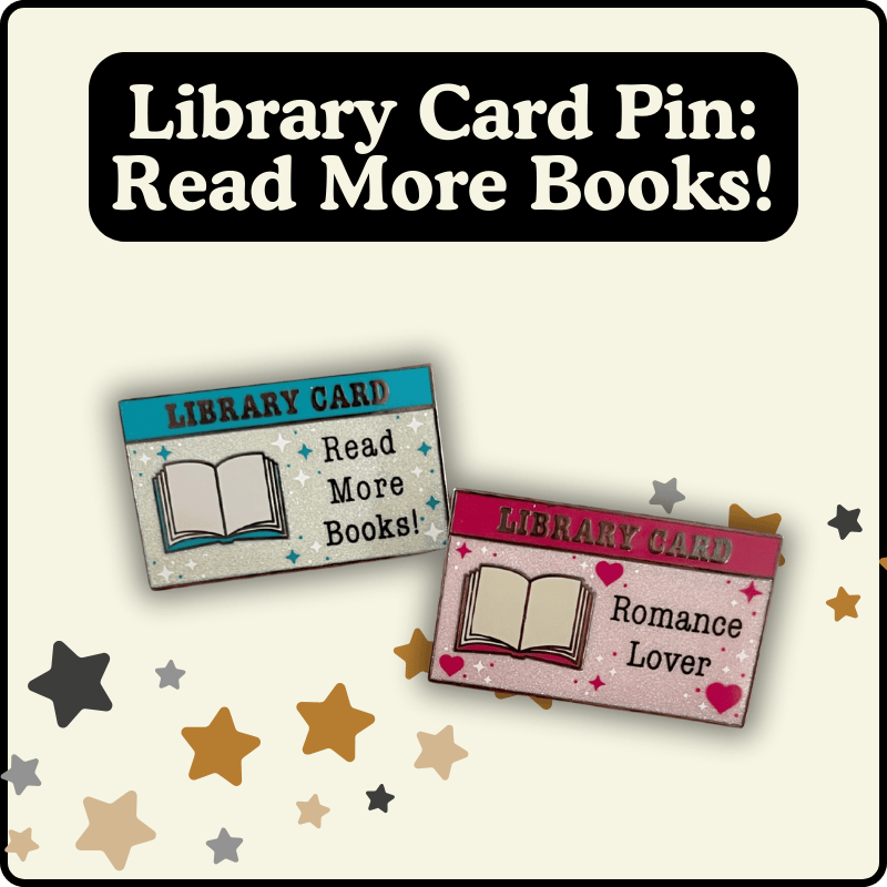 Library Card Pin Read More Books