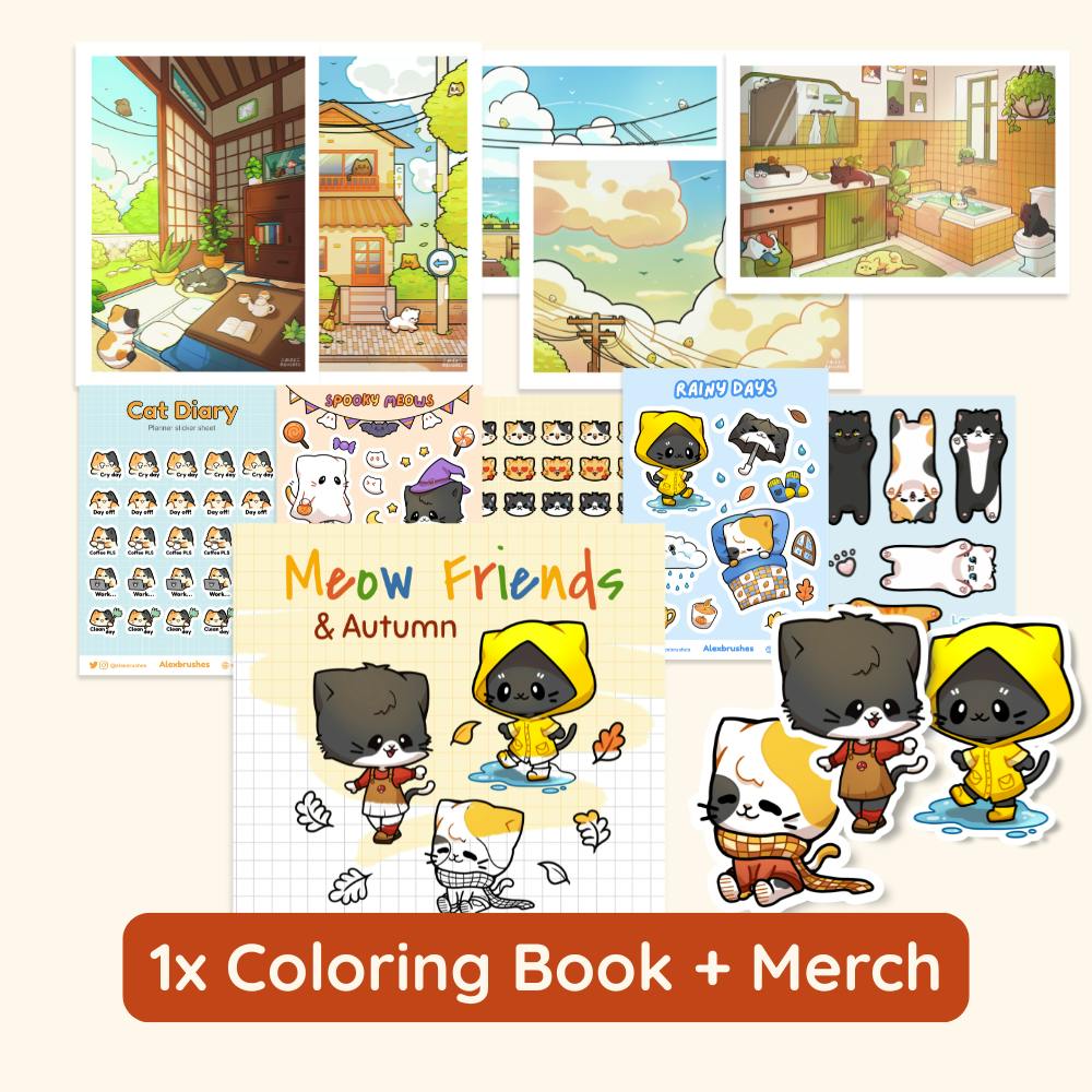 🍂 1 Coloring Book + Merch 🍂