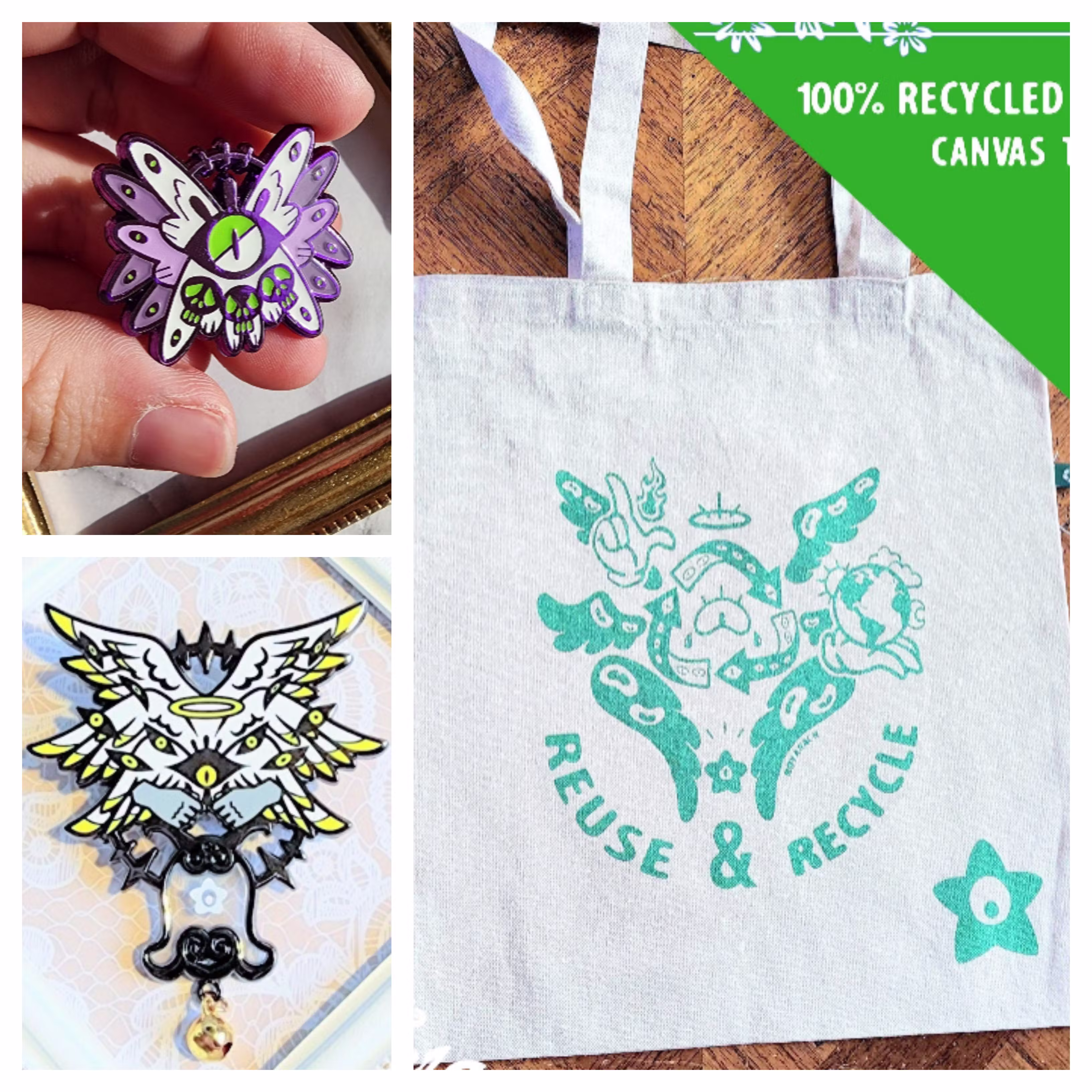 Angel Pin and Bag Set