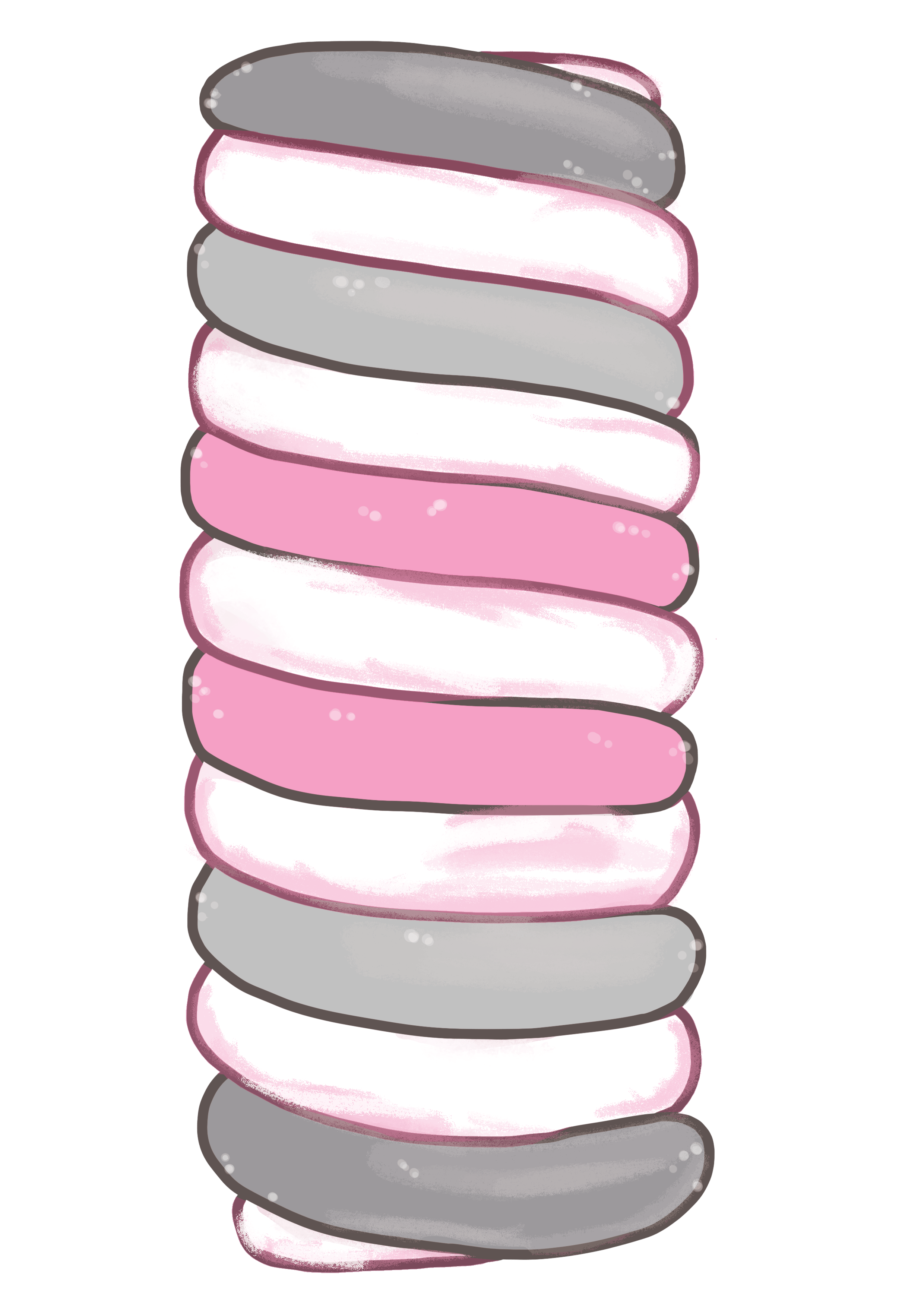 Demigirl Lolly Keychain