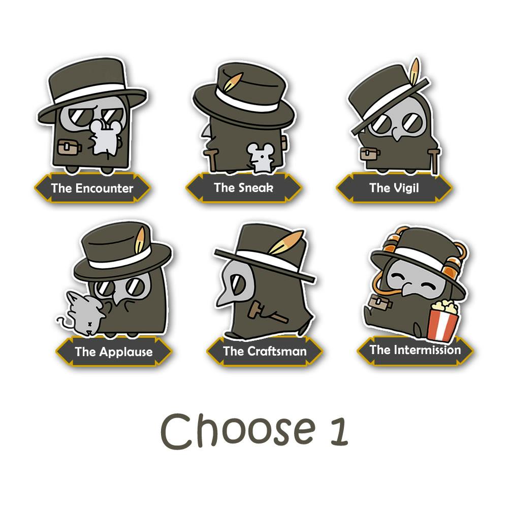 1 Kawaii Plague Doctor Enamel Pin