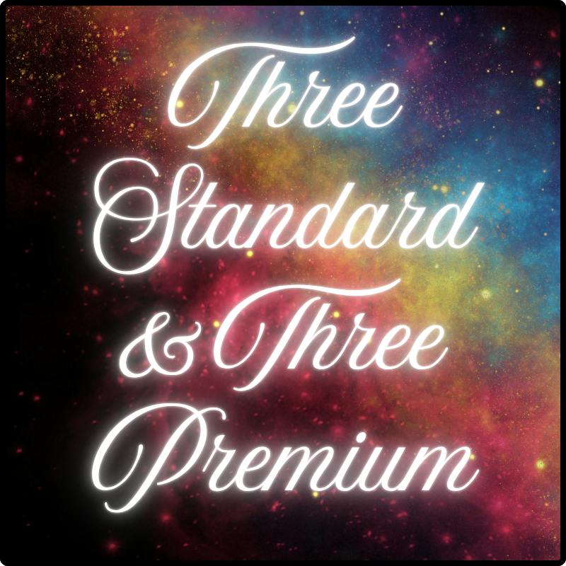 Three Standard & Three Premium Pins