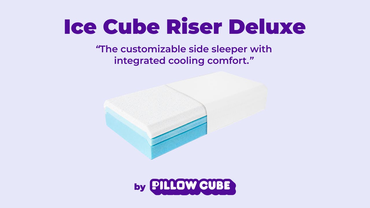 Ice Cube Riser Deluxe: Adjust Your Pillow Height, Sleep Cool