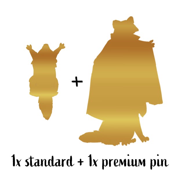 1 Standard + 1 Premium Pin