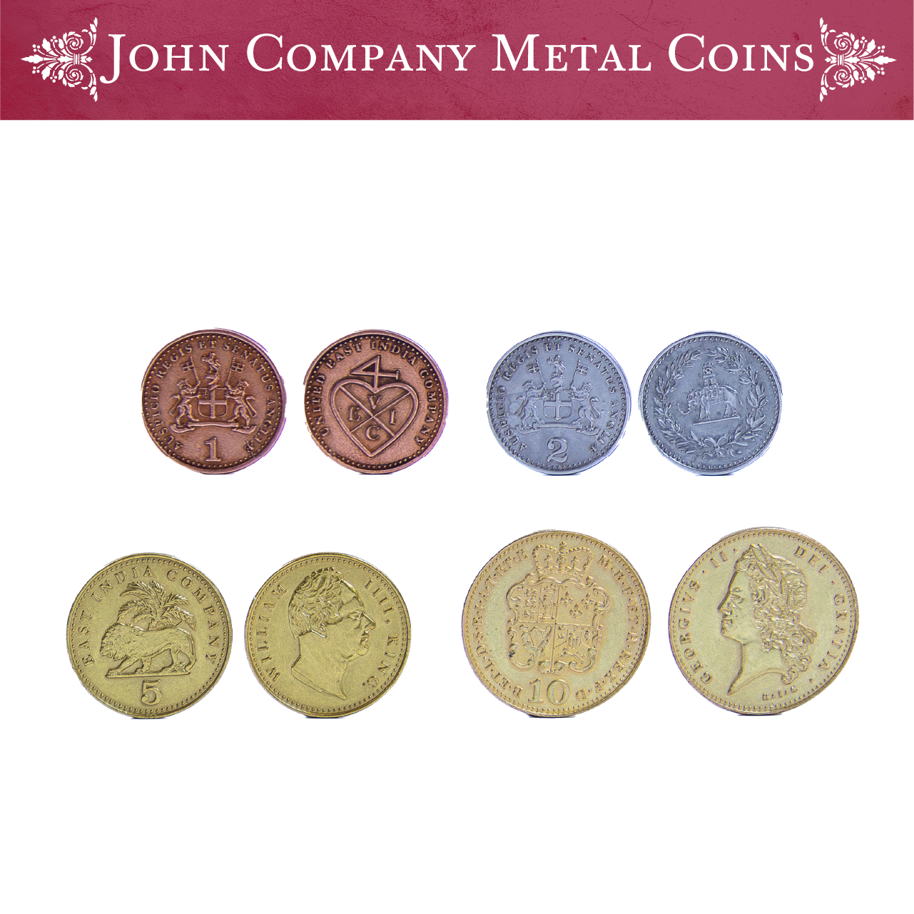 John Company Metal Coins