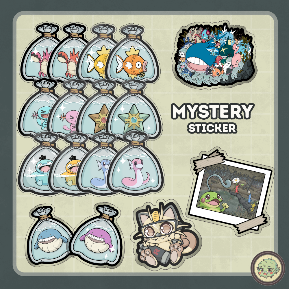 Free Mystery sticker with pledge! If Goal is reached!