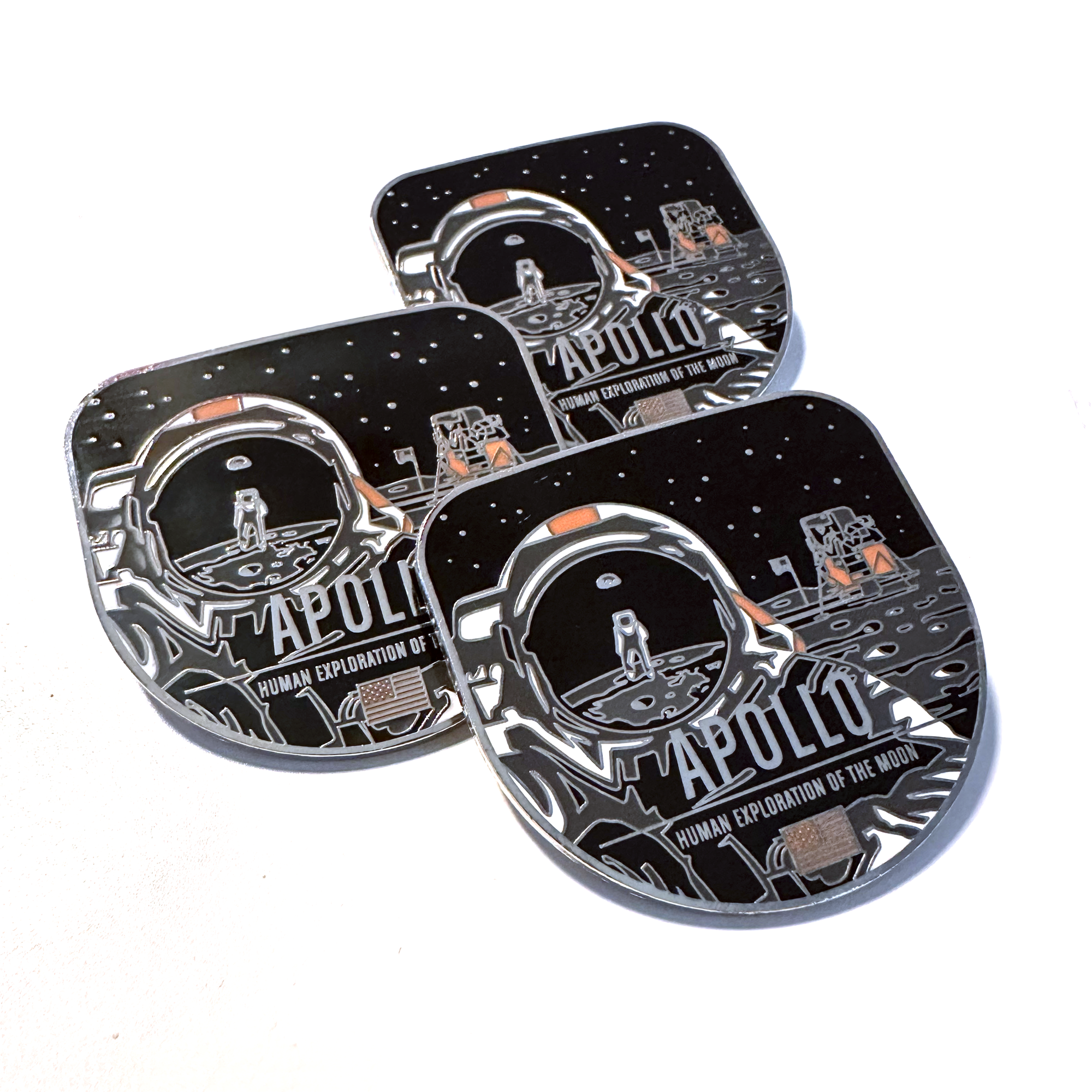 Apollo Mission 2" Pin