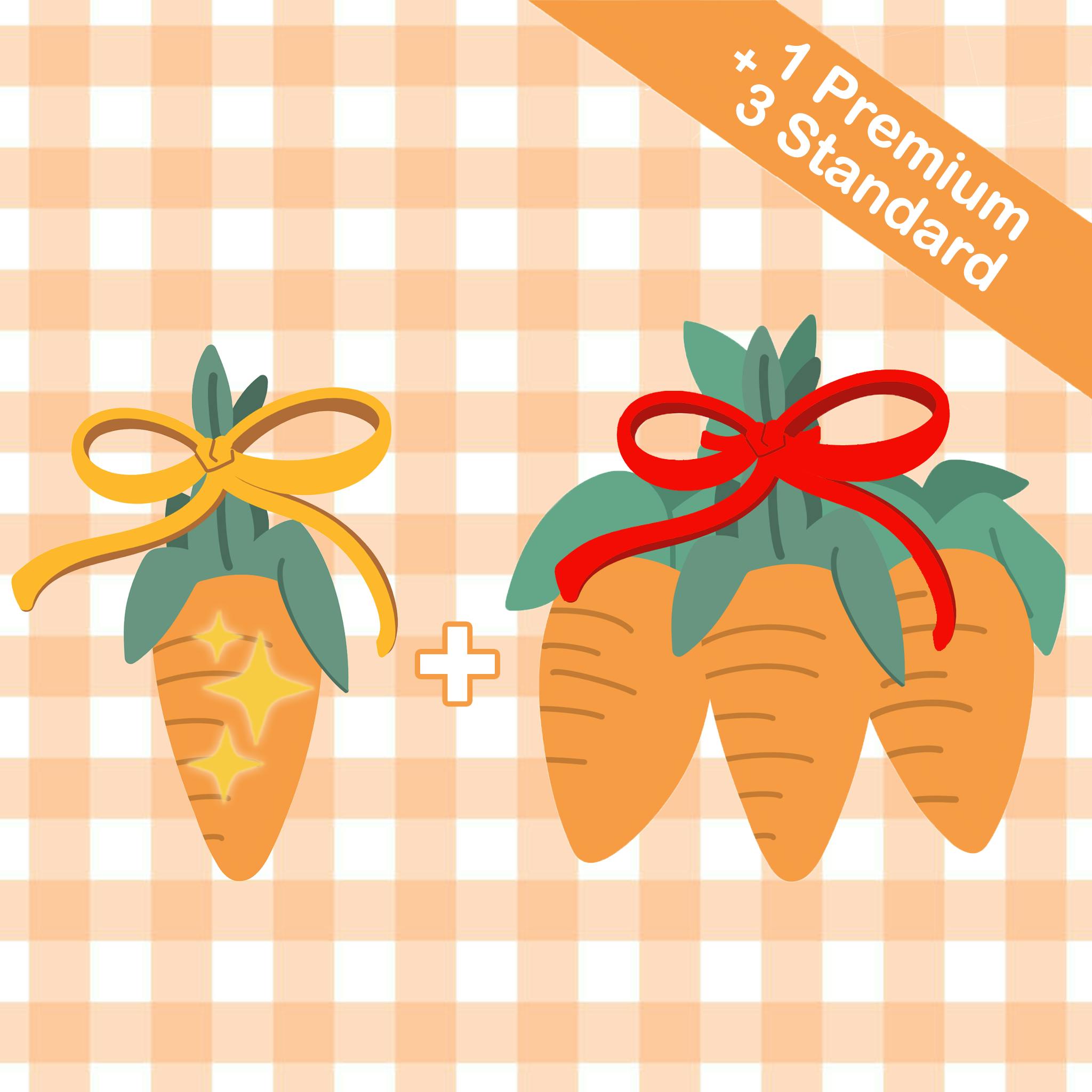 1 Premium + 3 Standard Pin