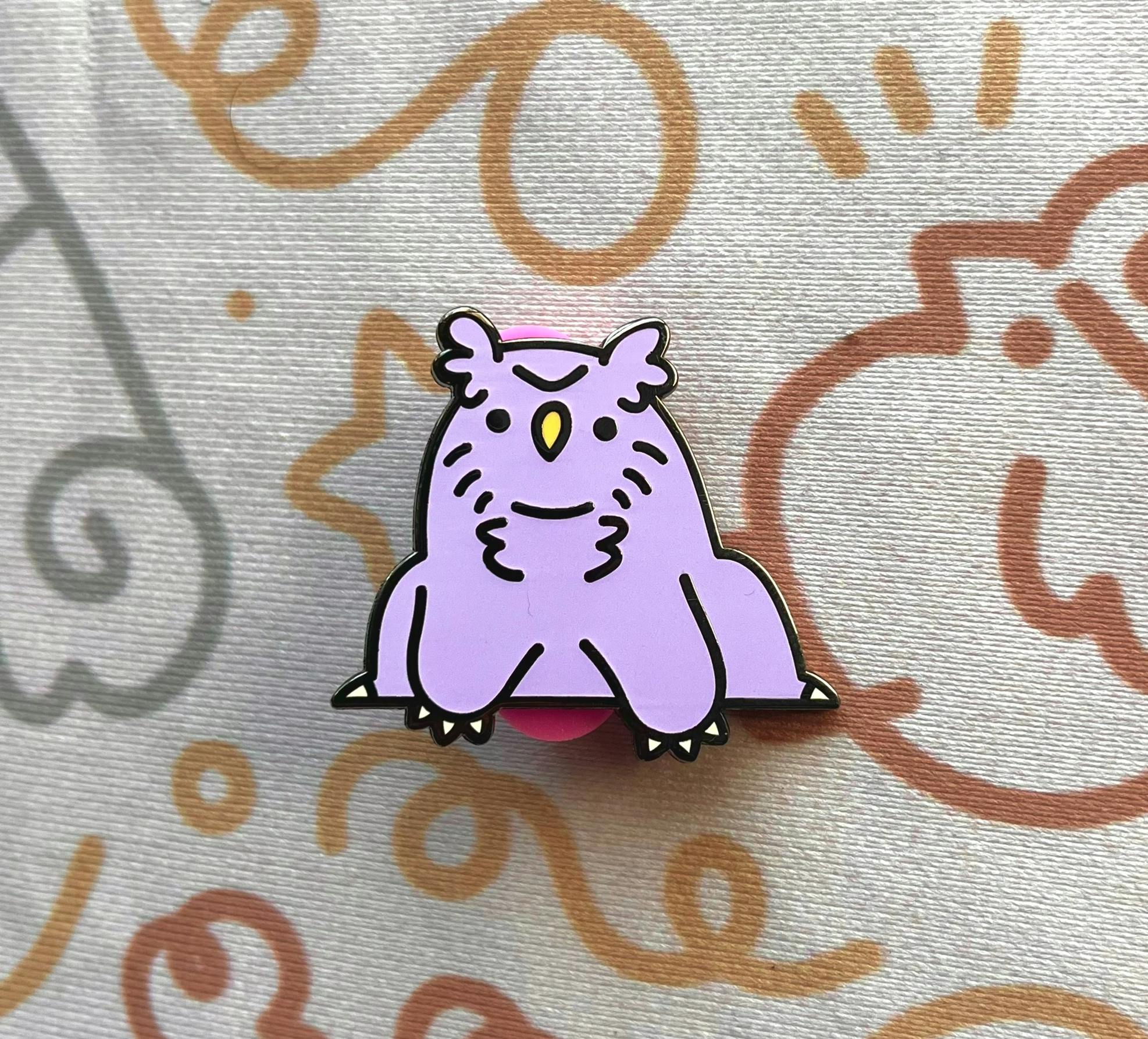 Owlbear Enamel Pin