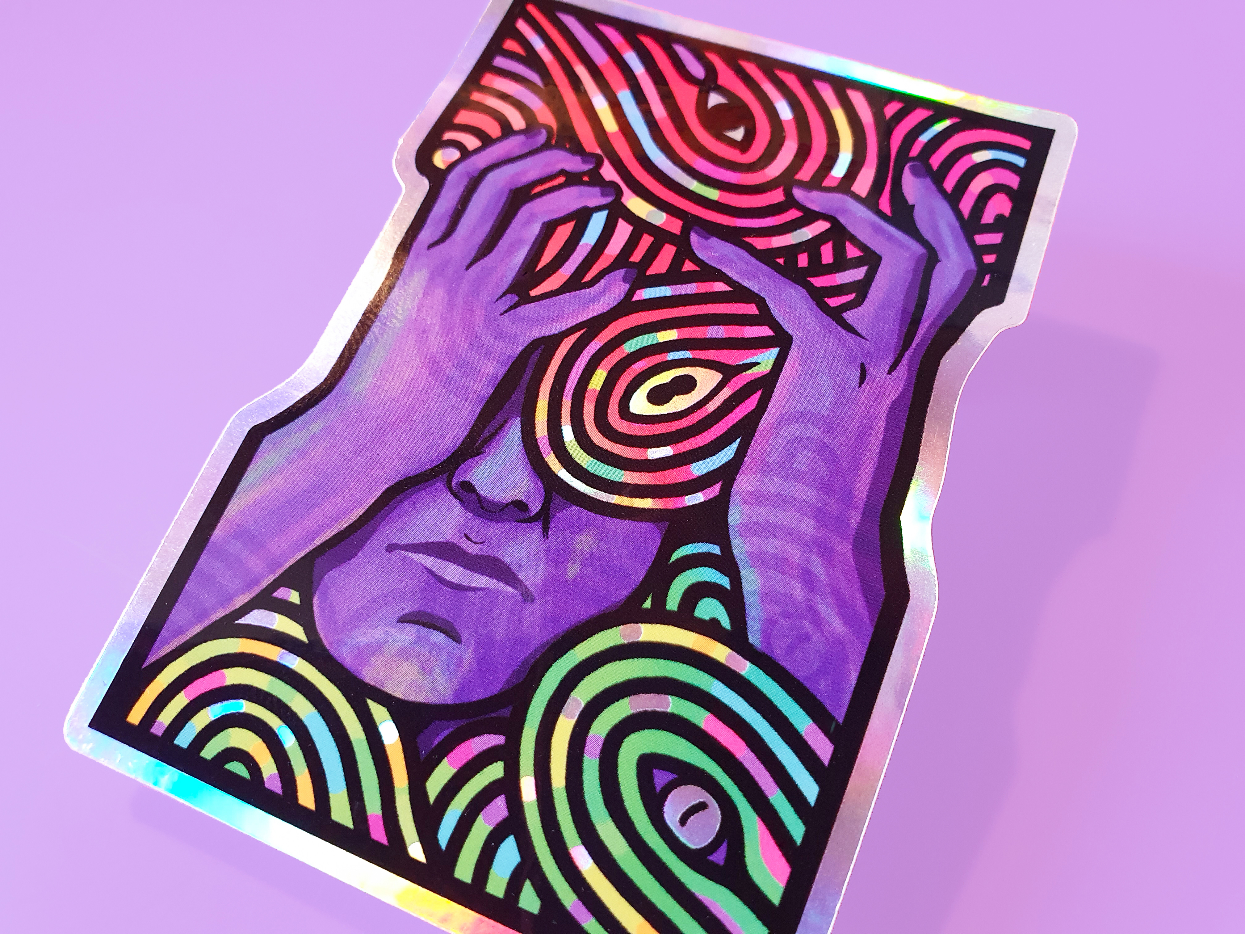 Overwhelm Sticker