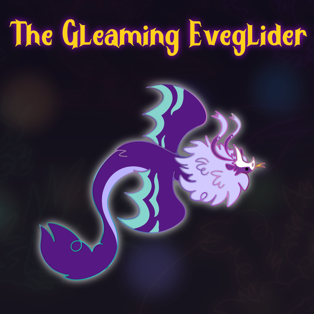 Gleaming Eveglider Glowy Rainbow Pin