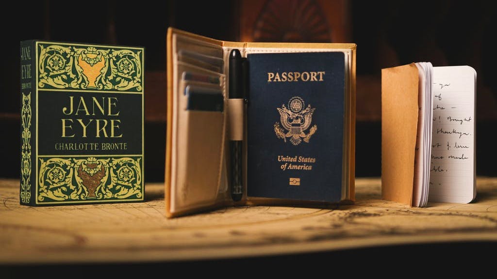 Novel Travelbooks: Passport-Notebook Wallets Disguised As Antique Books