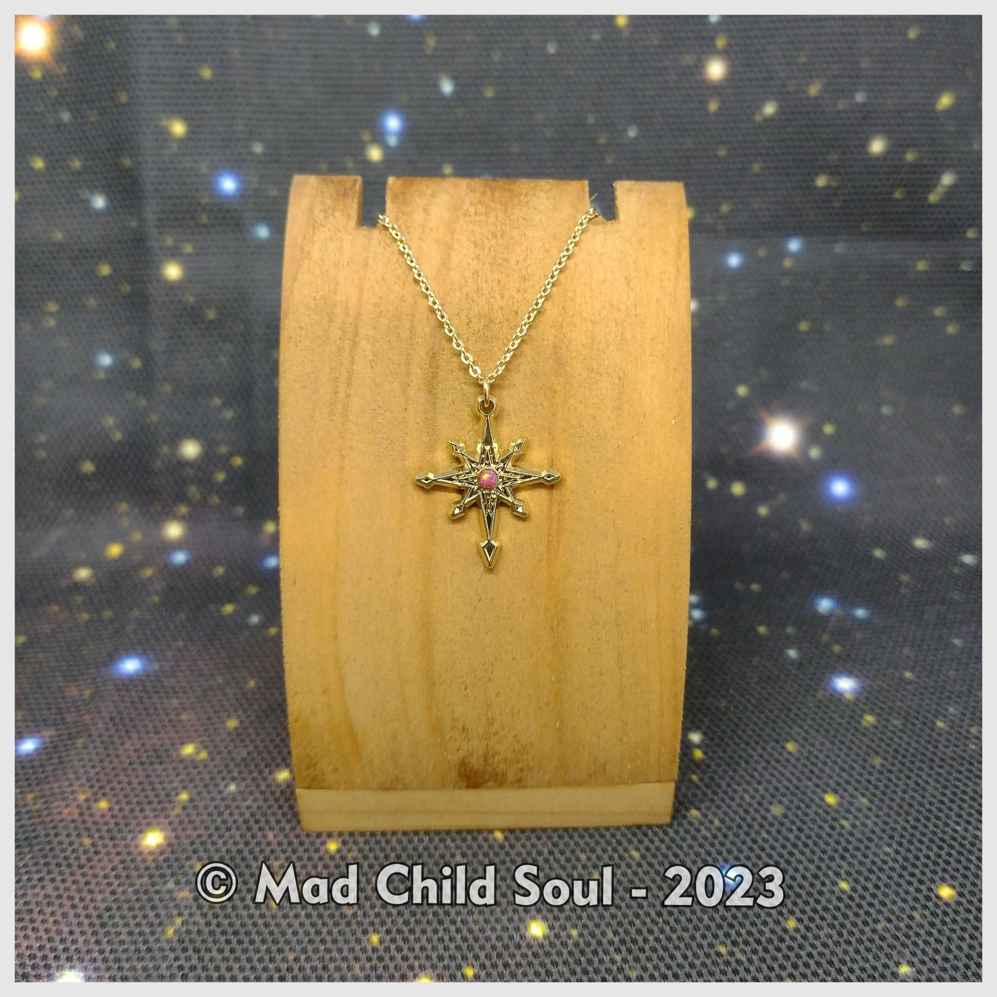 2x CHARM : Sirius Star - Red Gem