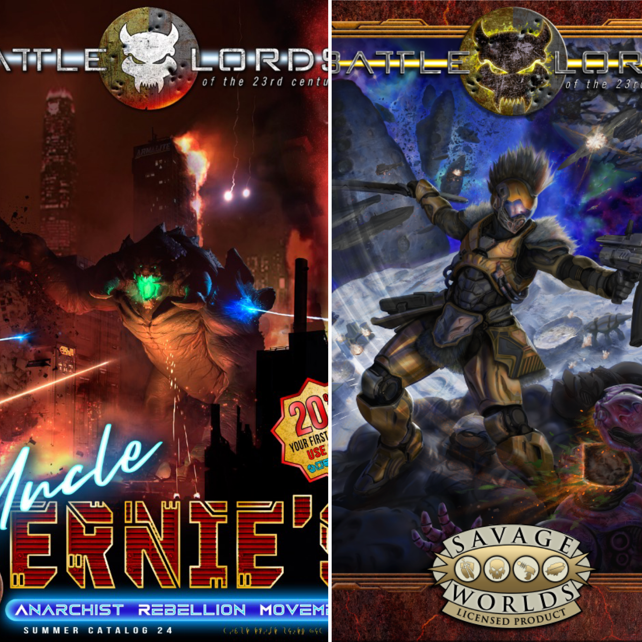 Uncle Ernie's A.R.M. Summer Catalog + Savage Battlelords Core Rules (Print & PDF)