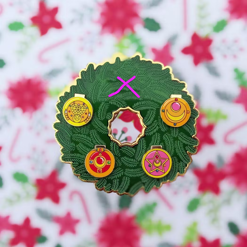 Moon MAGNET Ornament Set