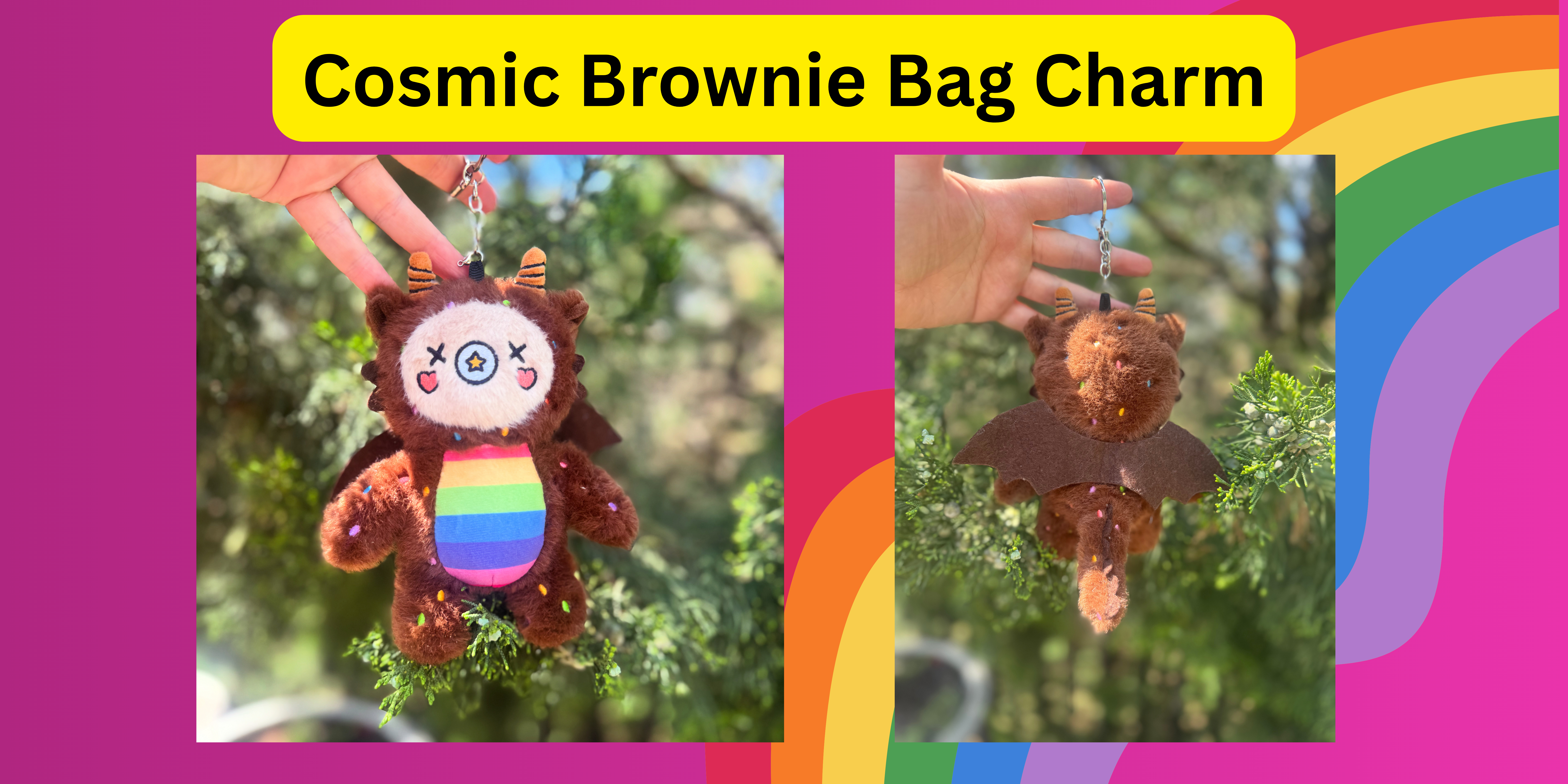 Morki Cosmic Brownie Bag Charm