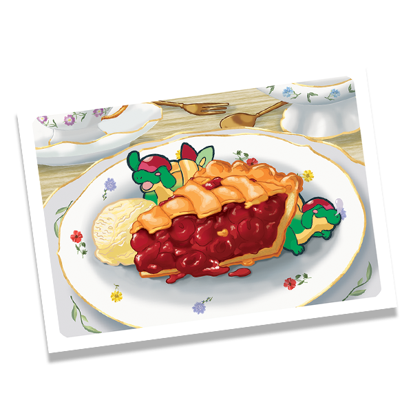 Cherry pie dragon mini print